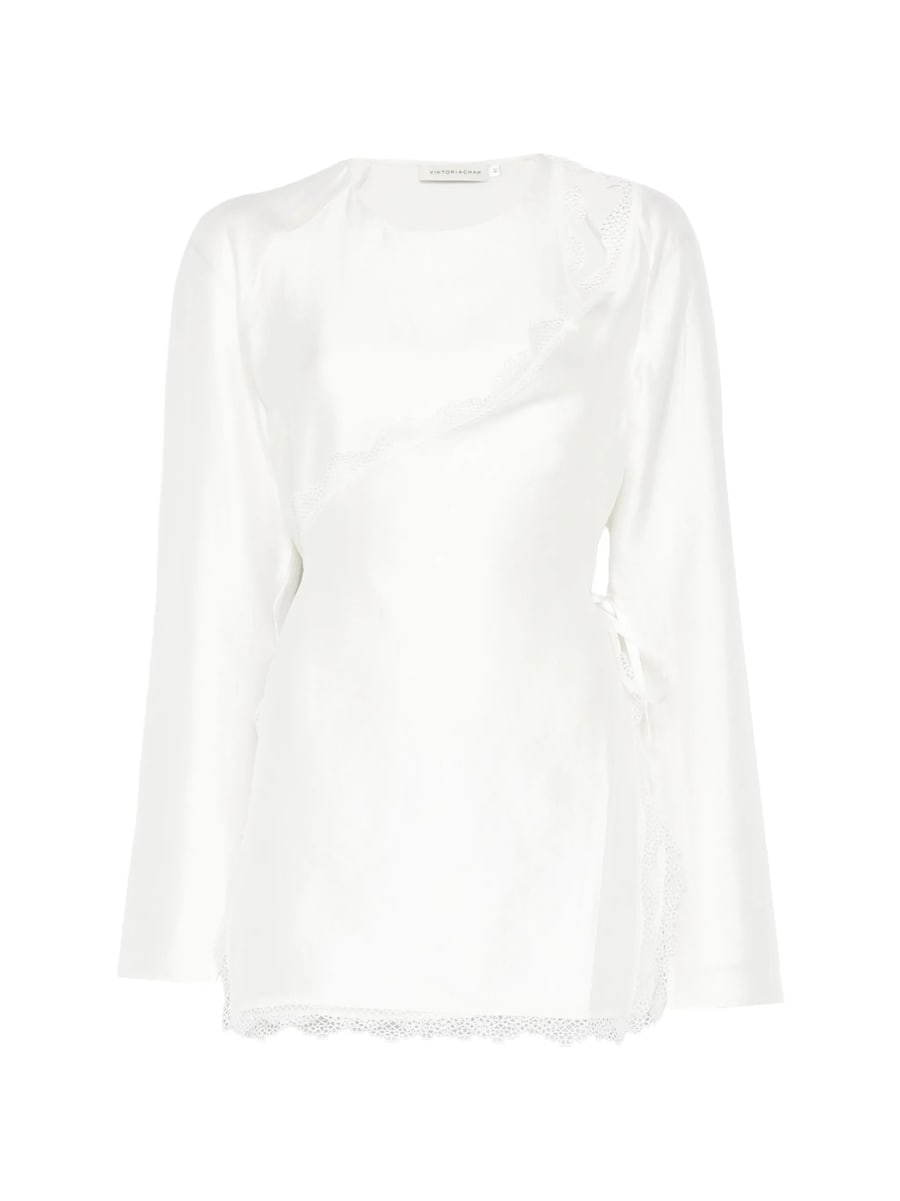Viktoria Chan Viktoria Chan Eos Lace-detail Top