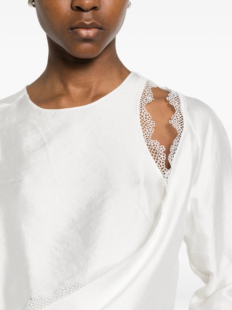 Viktoria Chan Viktoria Chan Eos Lace-detail Top, view 3