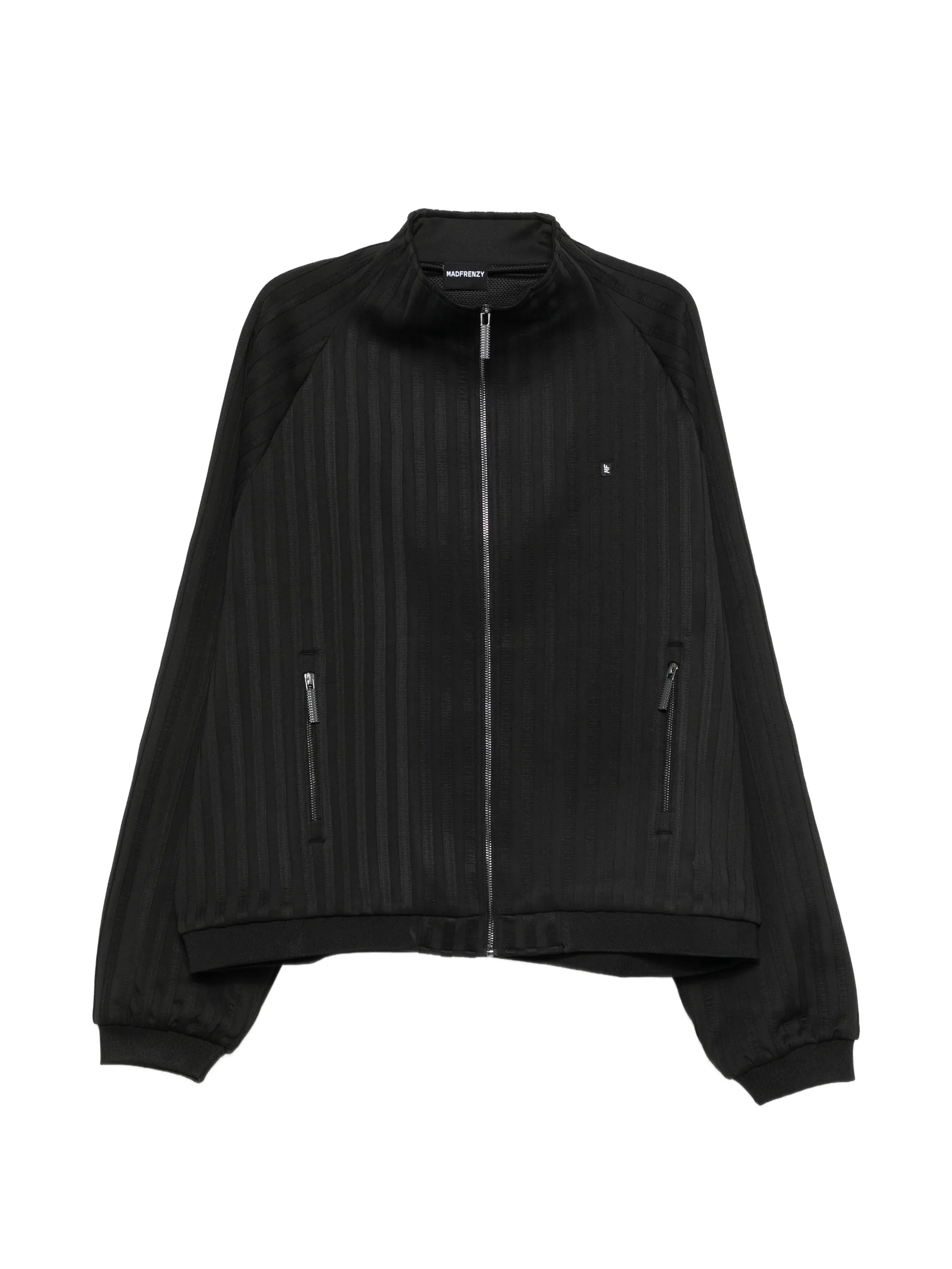 Madfrenzy Madfrenzy Striped Zip Jacket