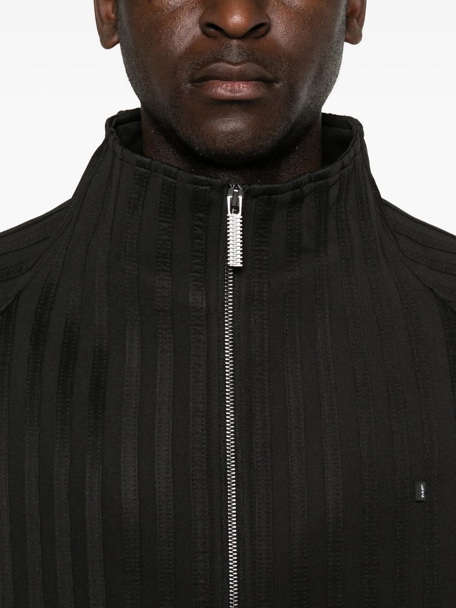 Madfrenzy Madfrenzy Striped Zip Jacket, view 3