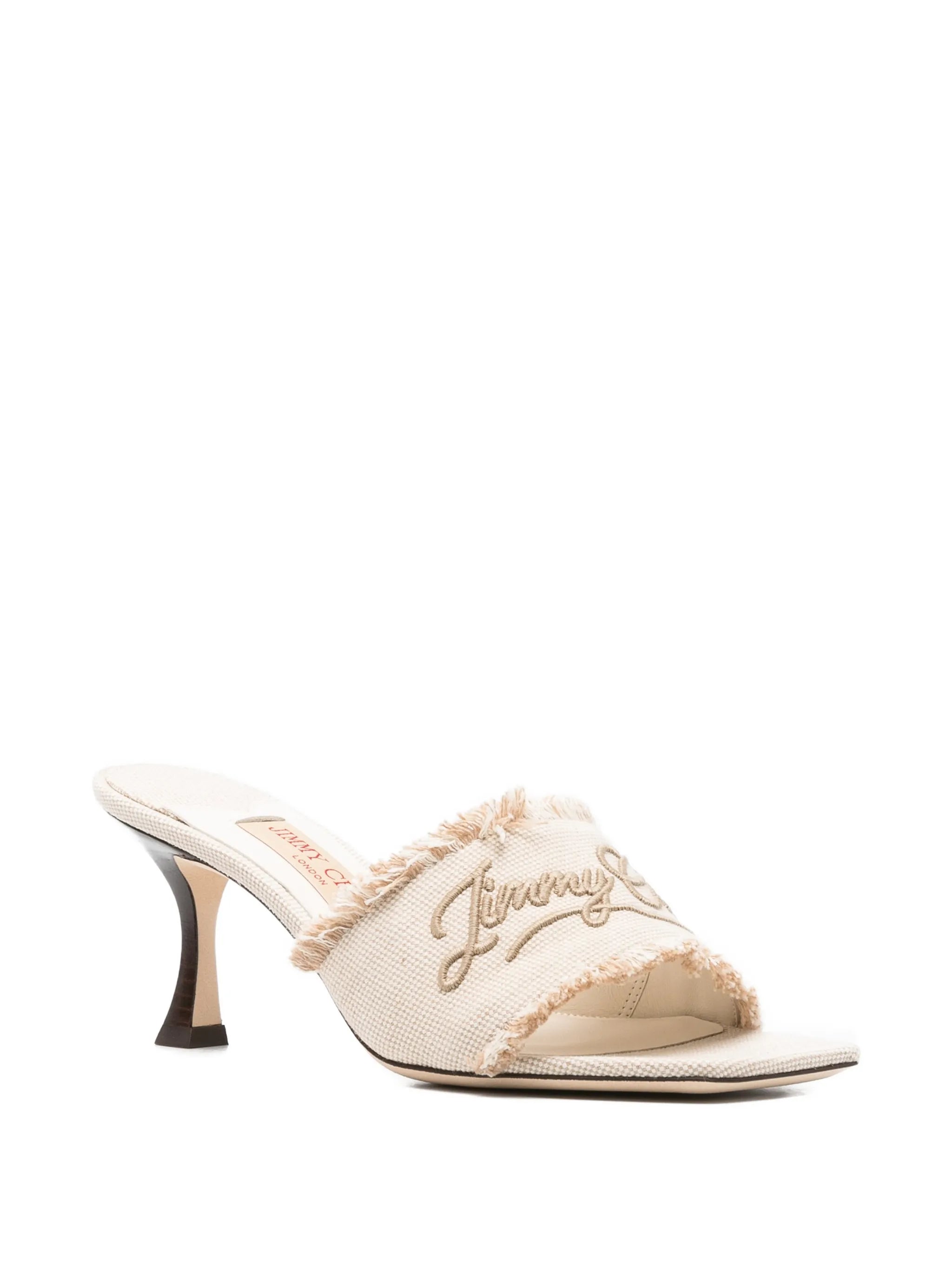 Jimmy Choo Jimmy Choo Fringed Embroidery Sandals, view 2