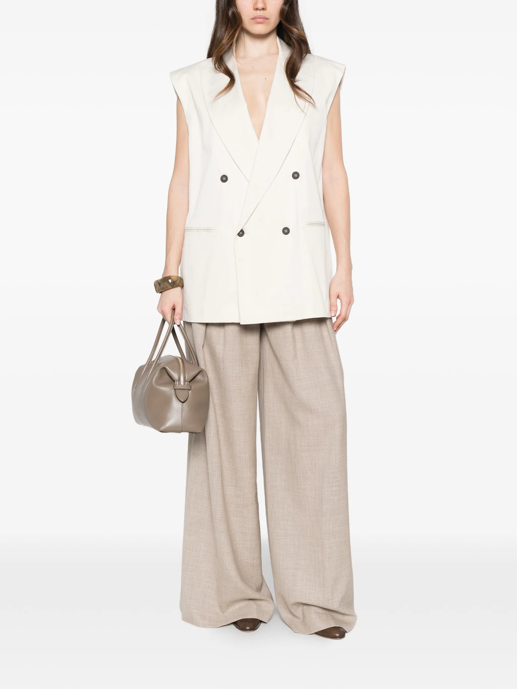 Berwich Berwich Nina Pleated Trousers, view 2