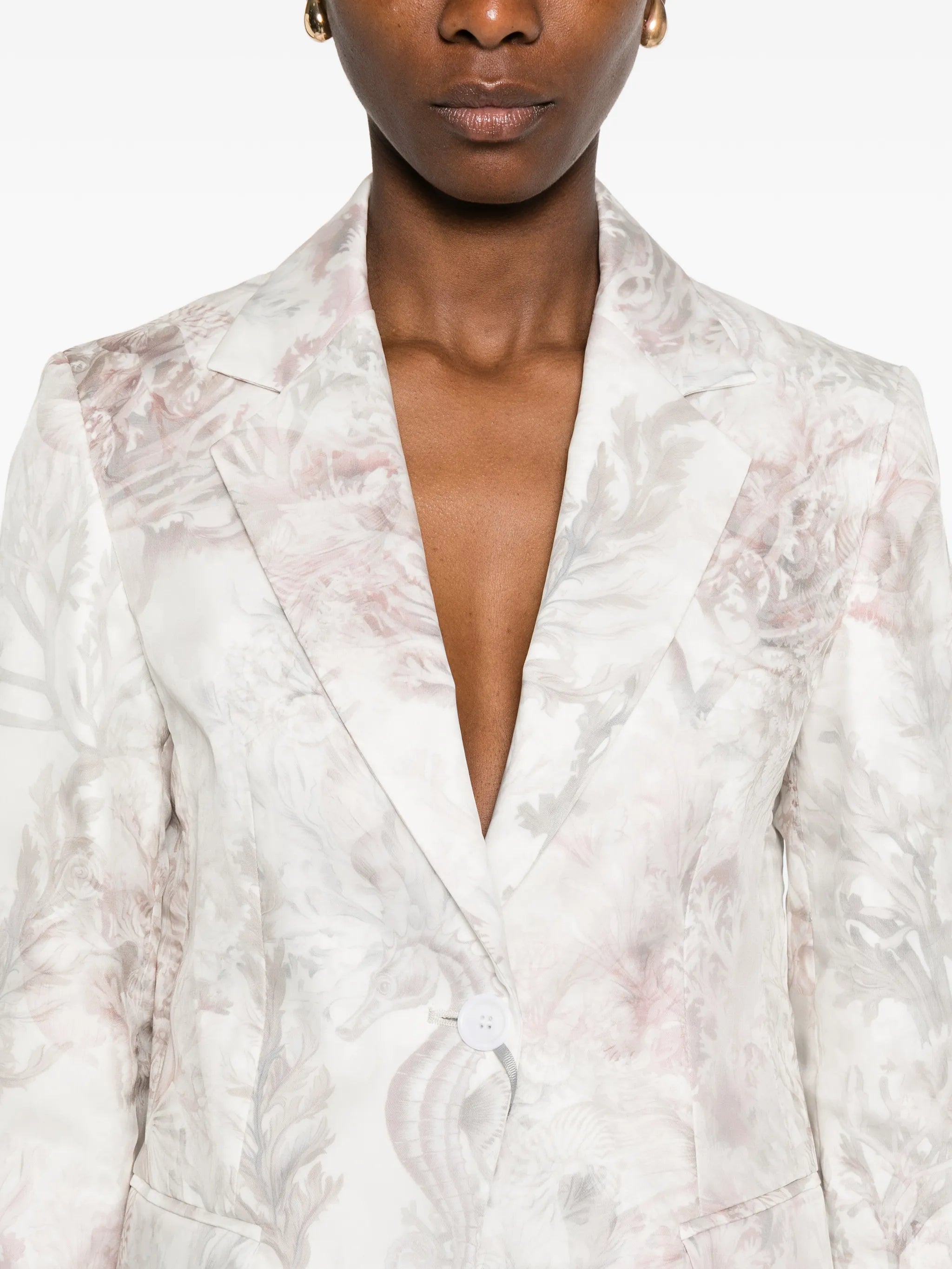 Max Mara Max Mara Floral-print Blazer, view 2