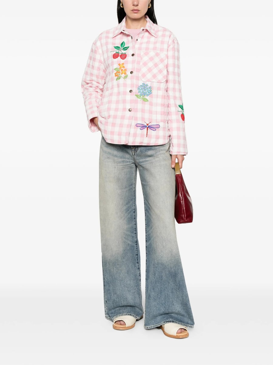 Susanna Blu Susanna Blu Crisantemo Gingham Jacket, view 2