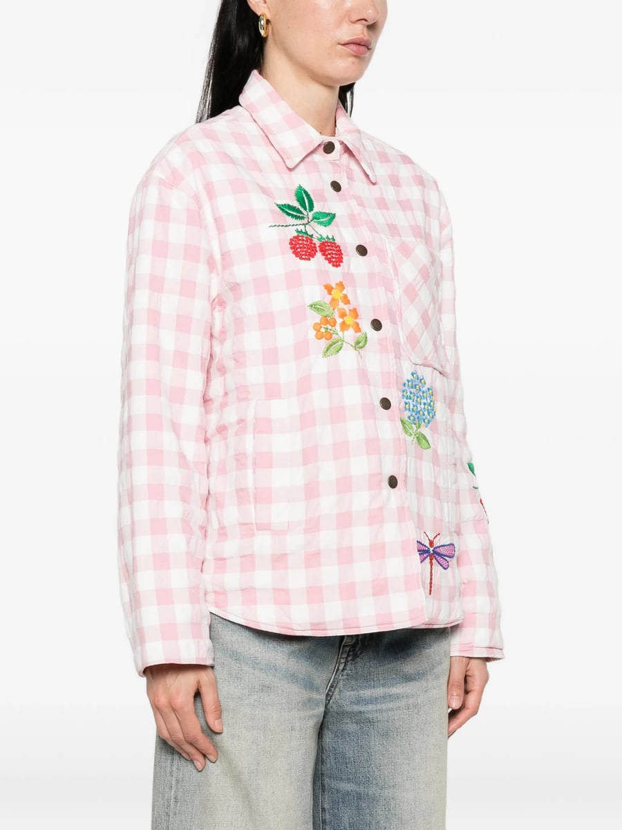 Susanna Blu Susanna Blu Crisantemo Gingham Jacket, view 3
