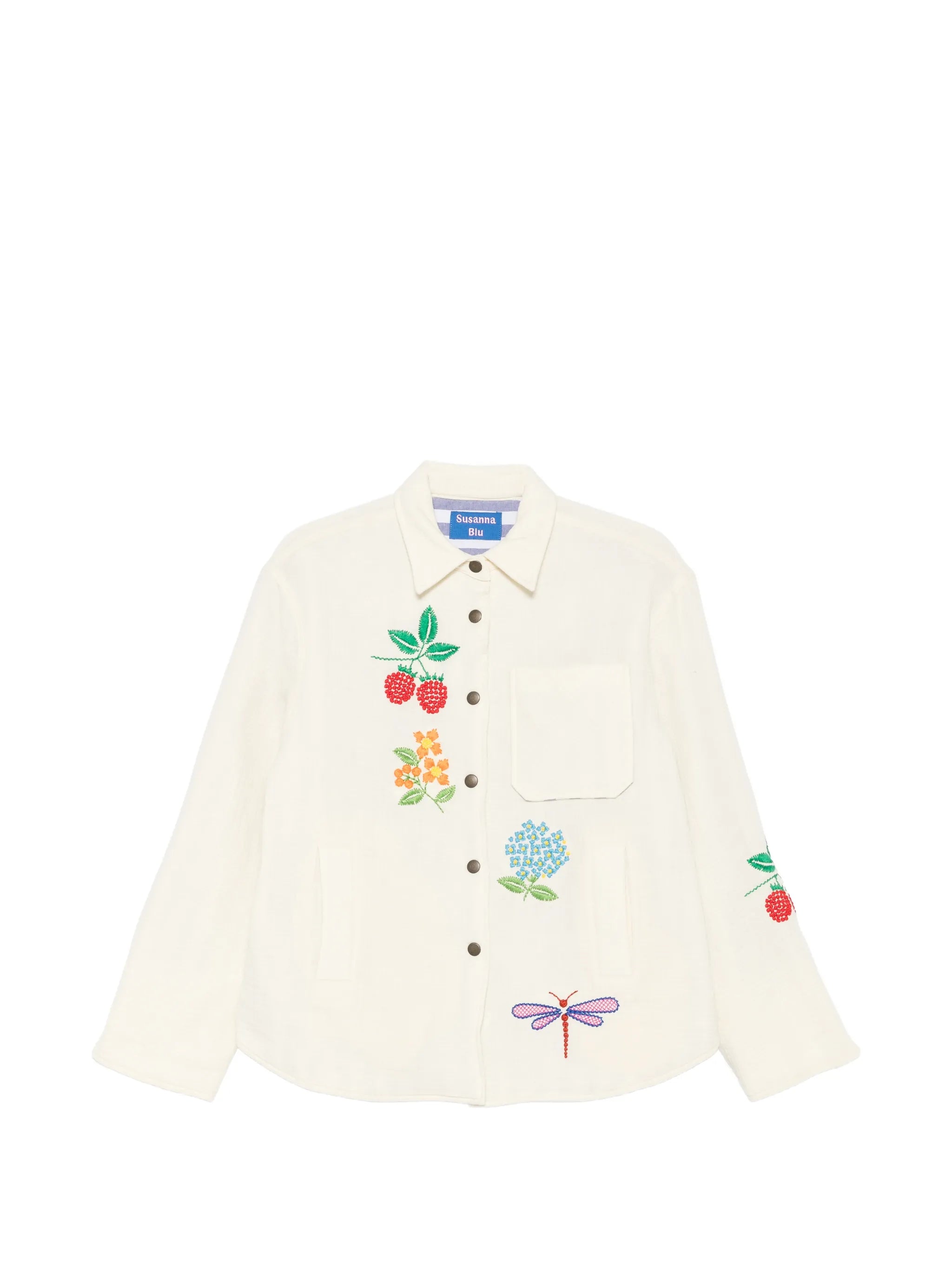 Susanna Blu Susanna Blu Crisantemo Button Jacket