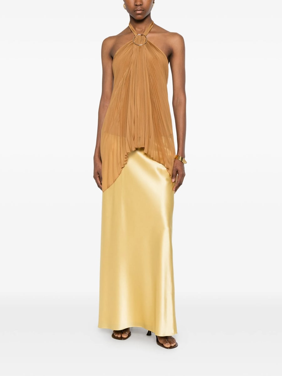 Max Mara Pianoforte Max Mara Pianoforte Mxevalzer Ring Pleated Top, view 2