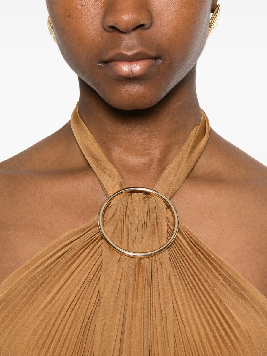 Max Mara Pianoforte Max Mara Pianoforte Mxevalzer Ring Pleated Top, view 3
