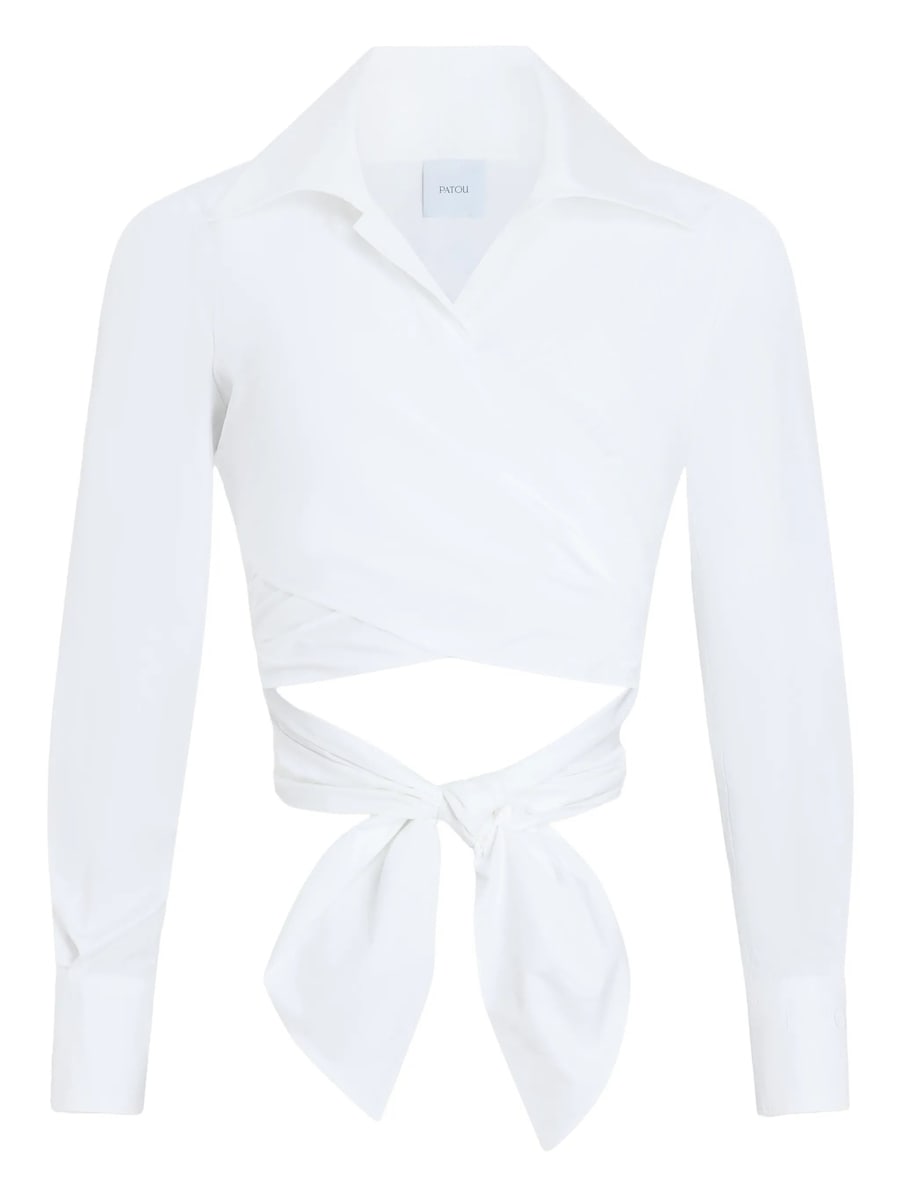 Patou Patou Long-sleeves Knotted Top