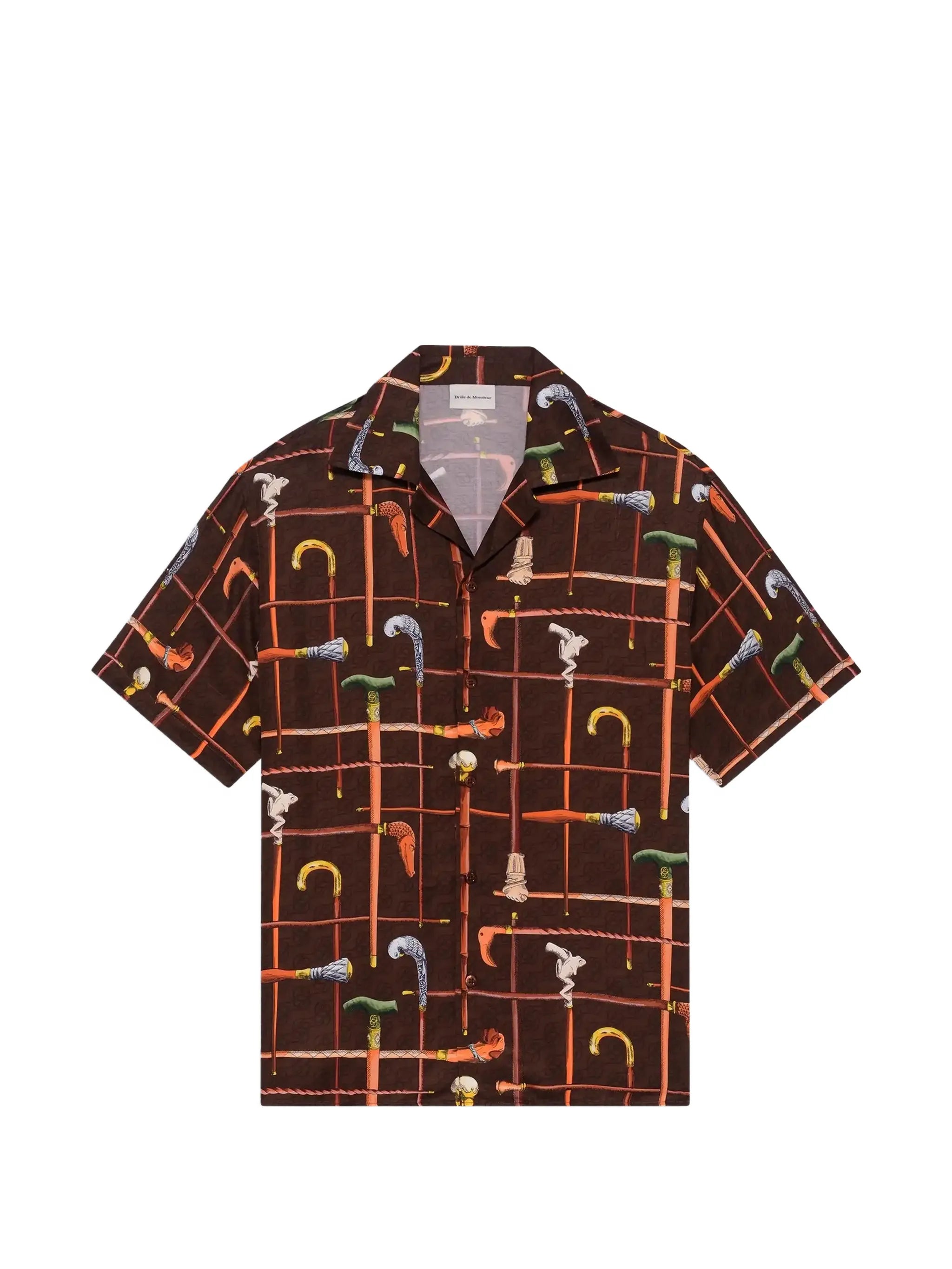 Drole De Monsieur Drole De Monsieur Spread-collar Print Shirt