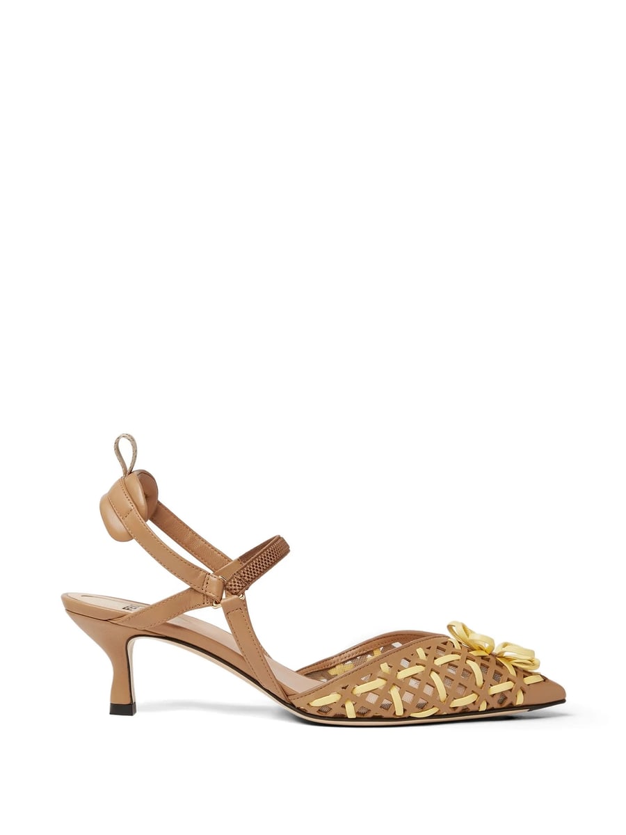 Fendi Fendi Colibri Interwoven Flower Pumps