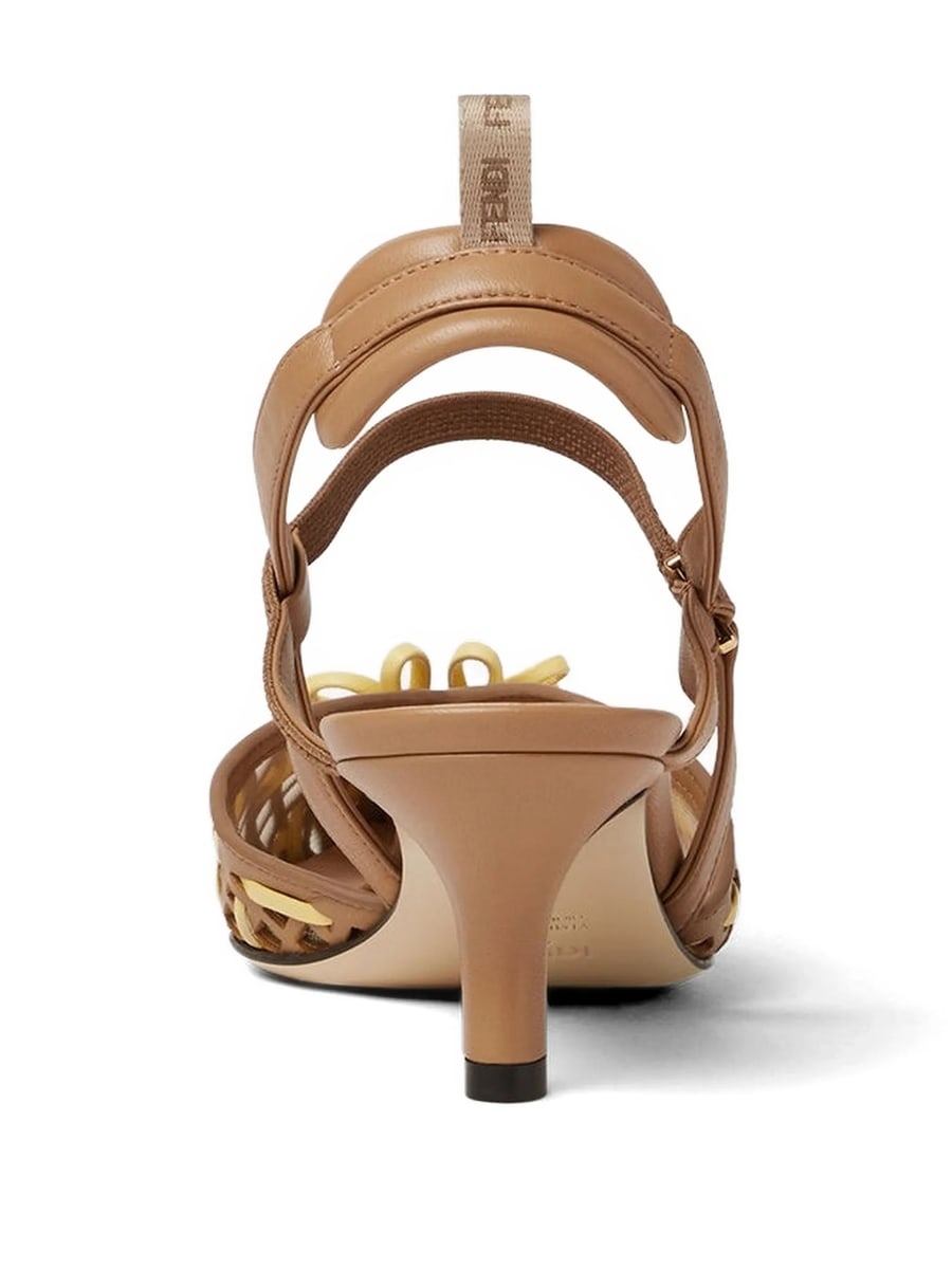 Fendi Fendi Colibri Interwoven Flower Pumps, view 4
