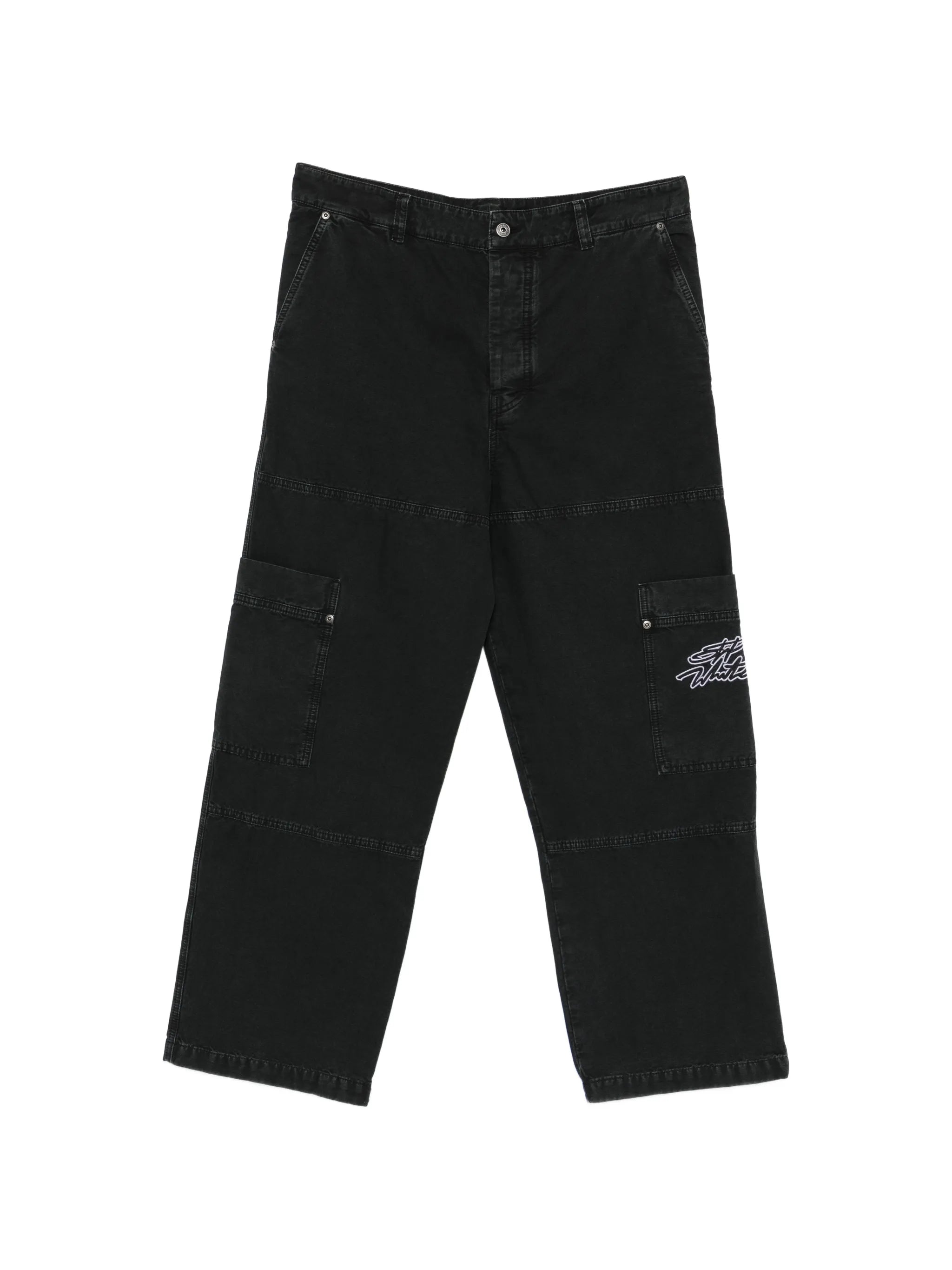 Off-White Off-white Cargo-pocket Embroidered Trousers