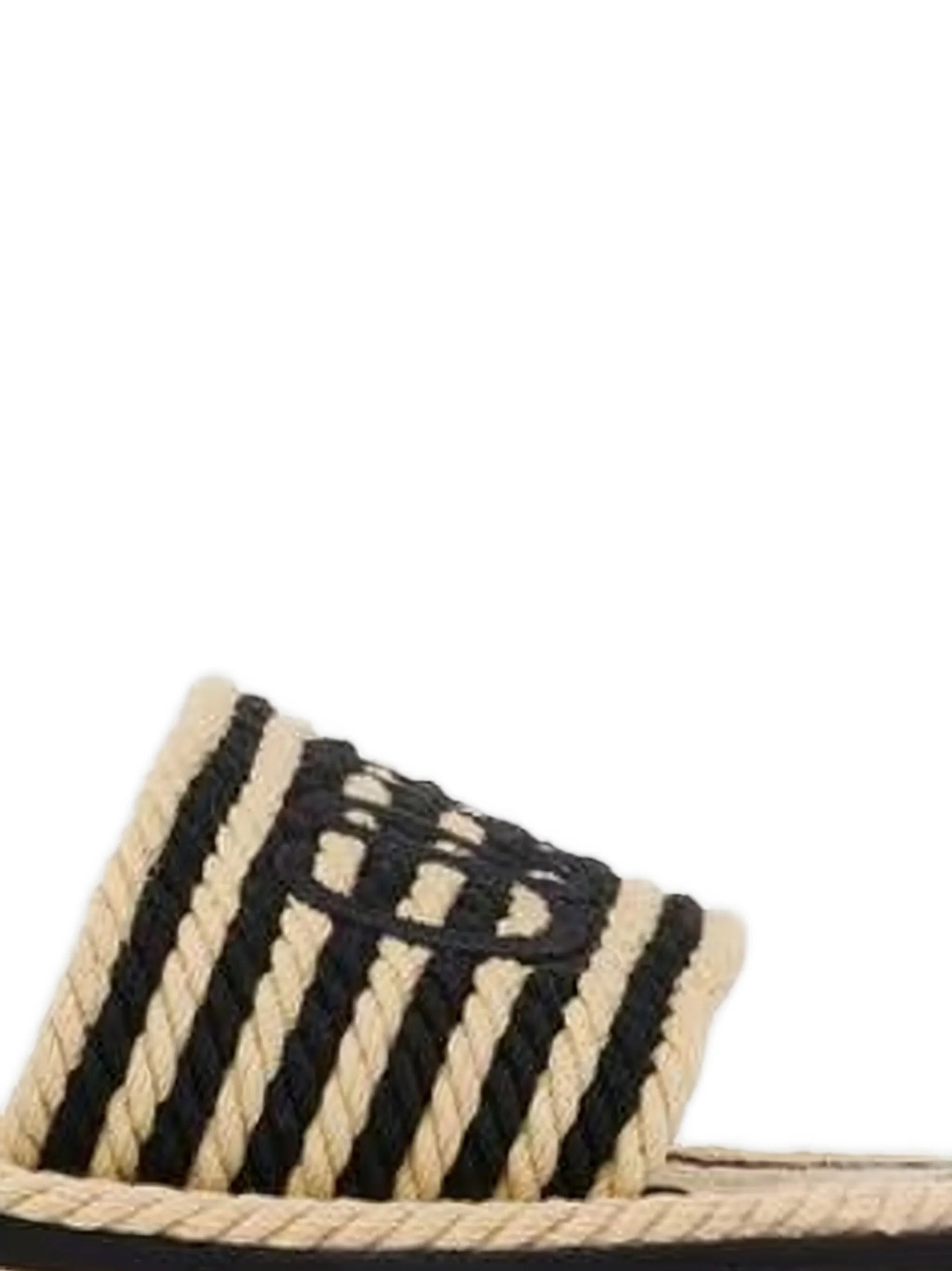 Chloé Chloé Striped Logo-embroidered Sandals, view 2