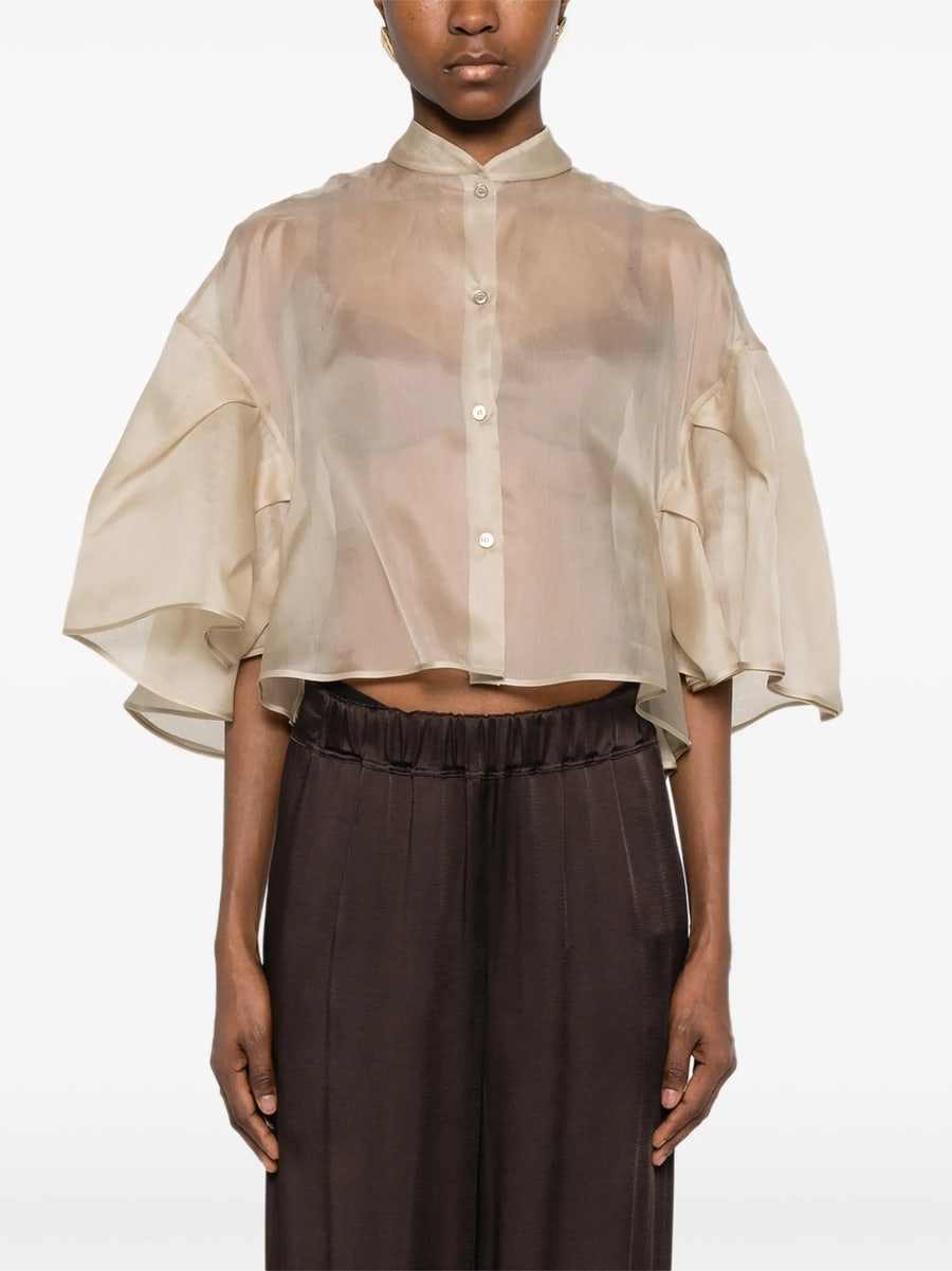 Max Mara Max Mara Ruffled Layered Shirt, view 5