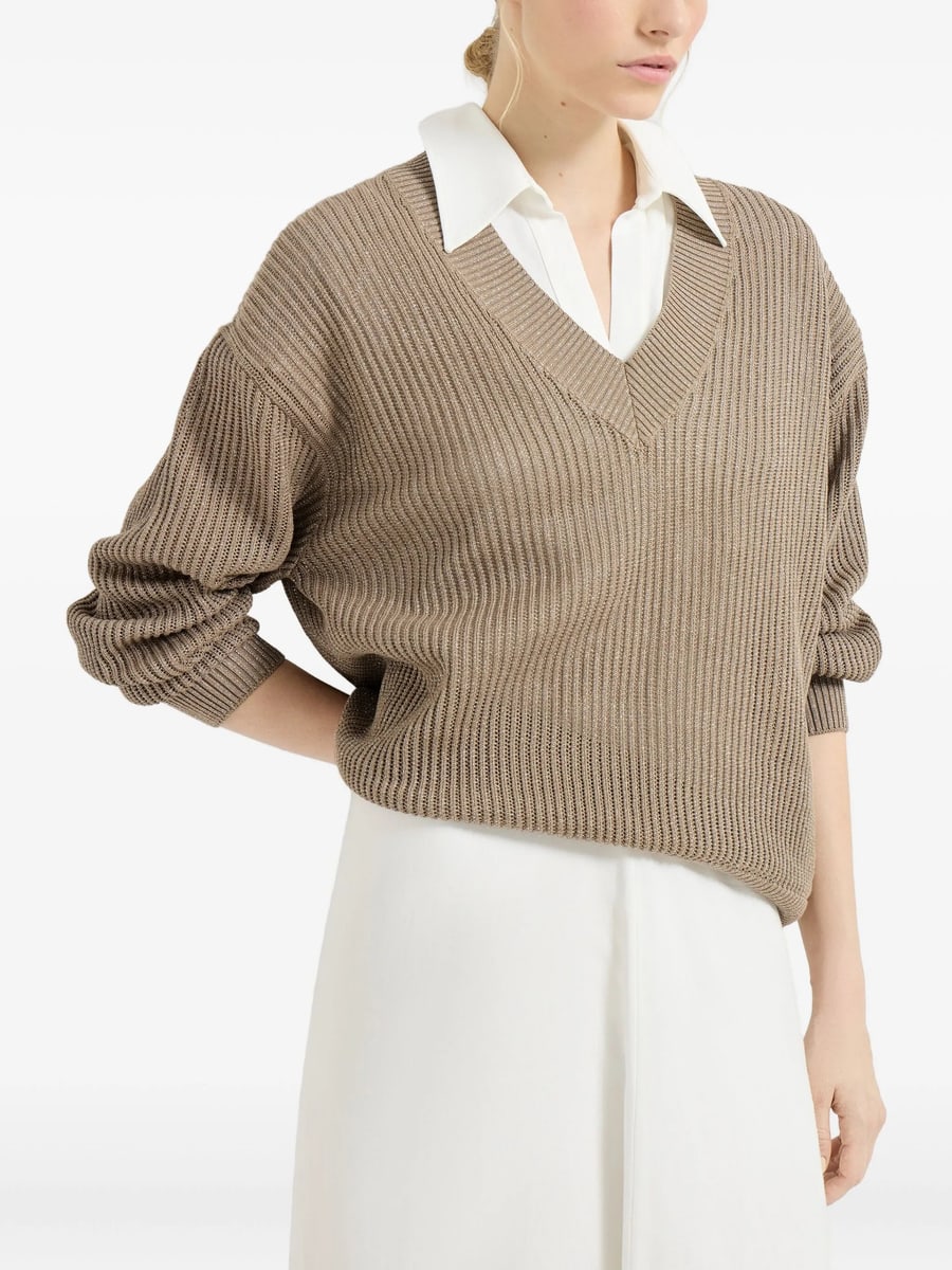 Brunello Cucinelli Brunello Cucinelli Ribbed Sweater, view 5