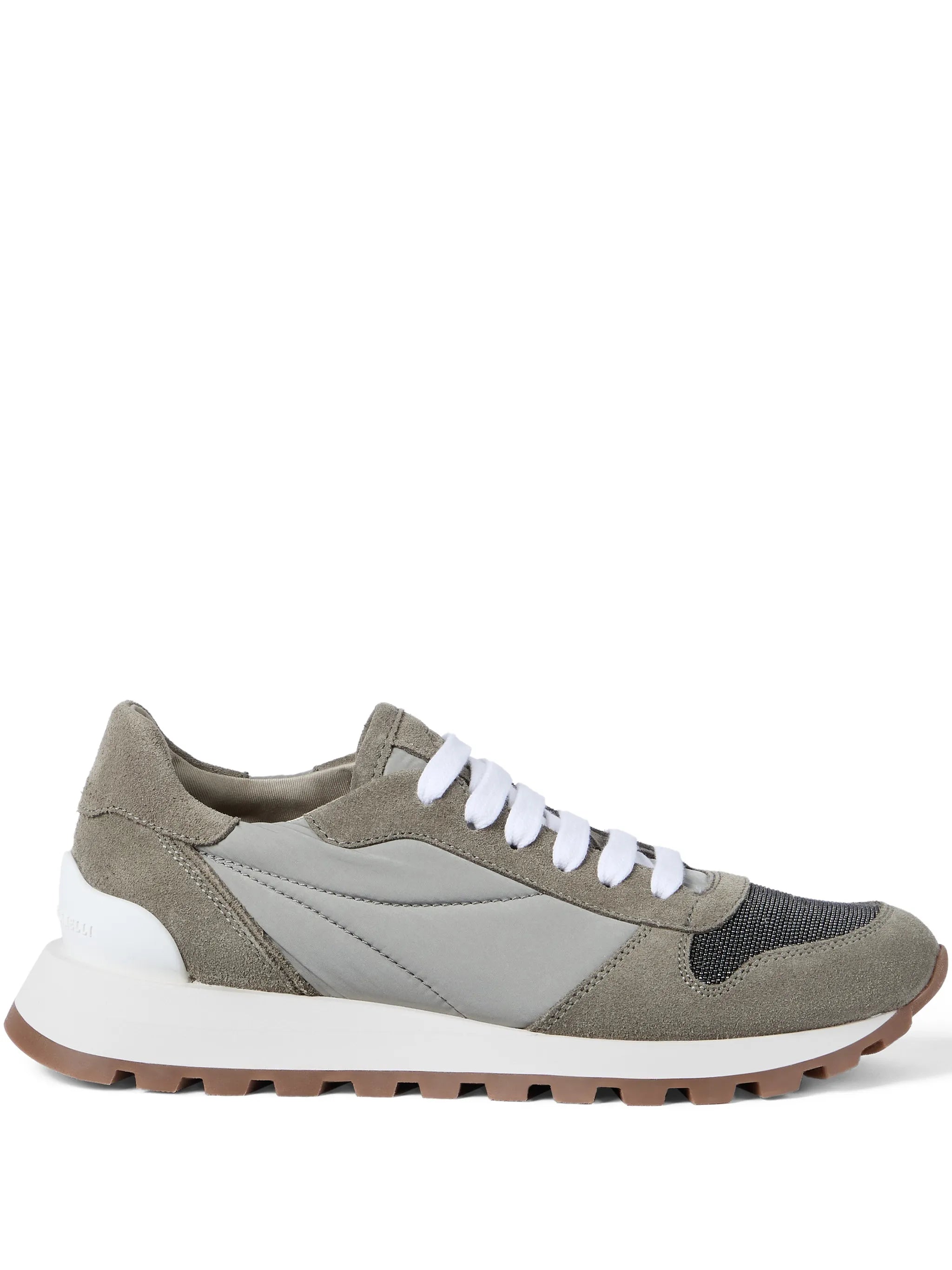 Brunello Cucinelli Brunello Cucinelli Techno Fabric Runners With Precious Toe