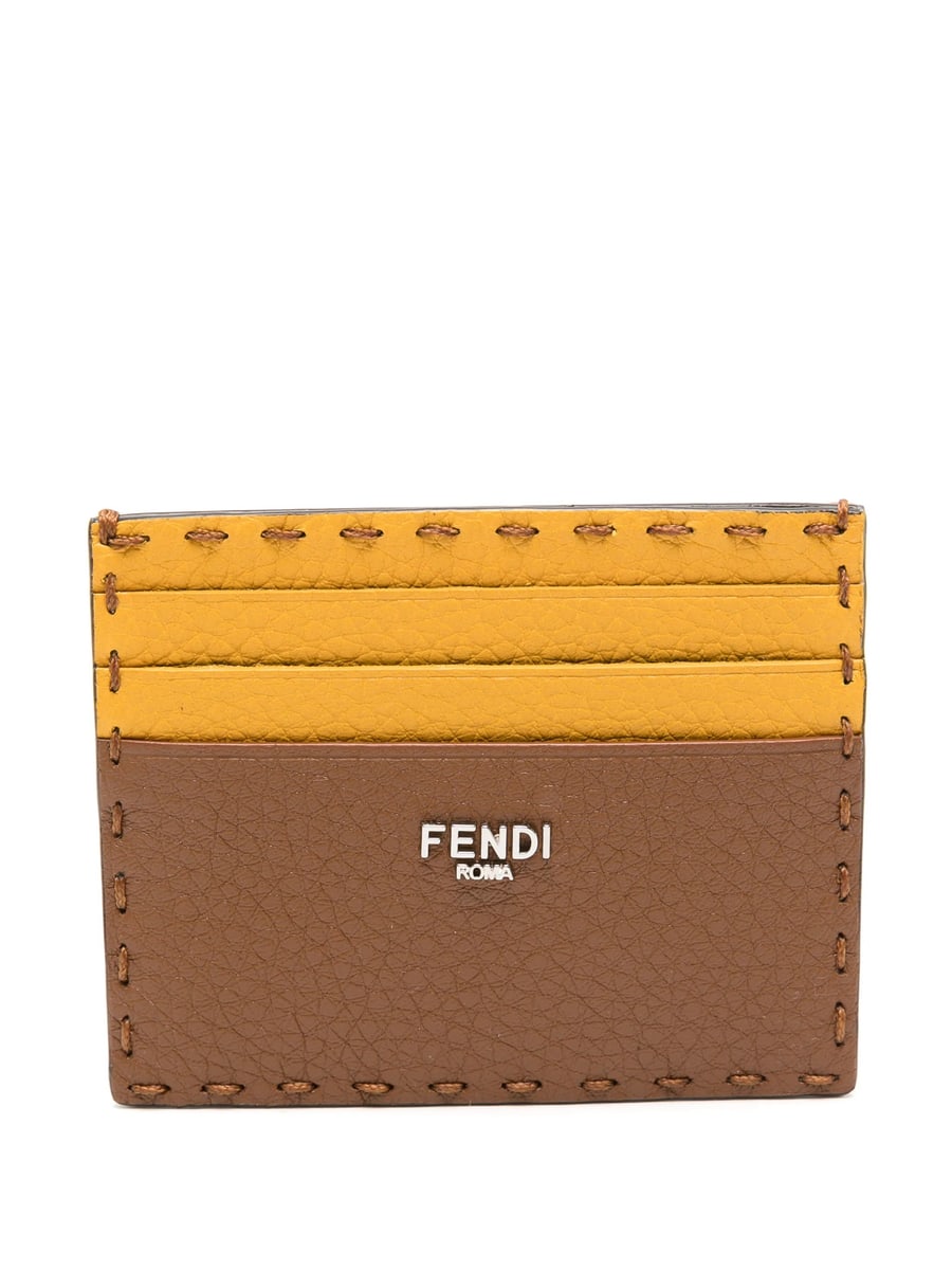 Fendi Fendi Stitched Bicolour Cardholder