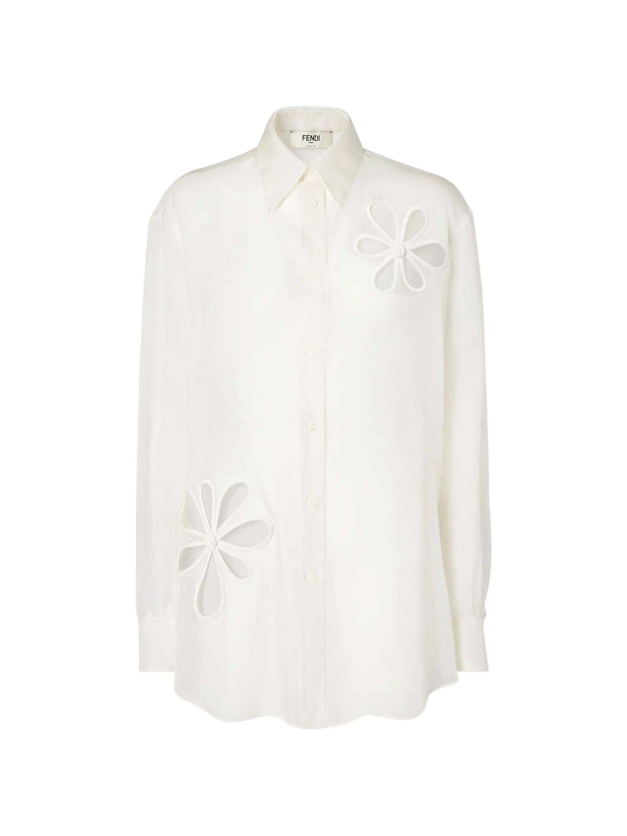 Fendi Fendi Flower Appliqué Shirt