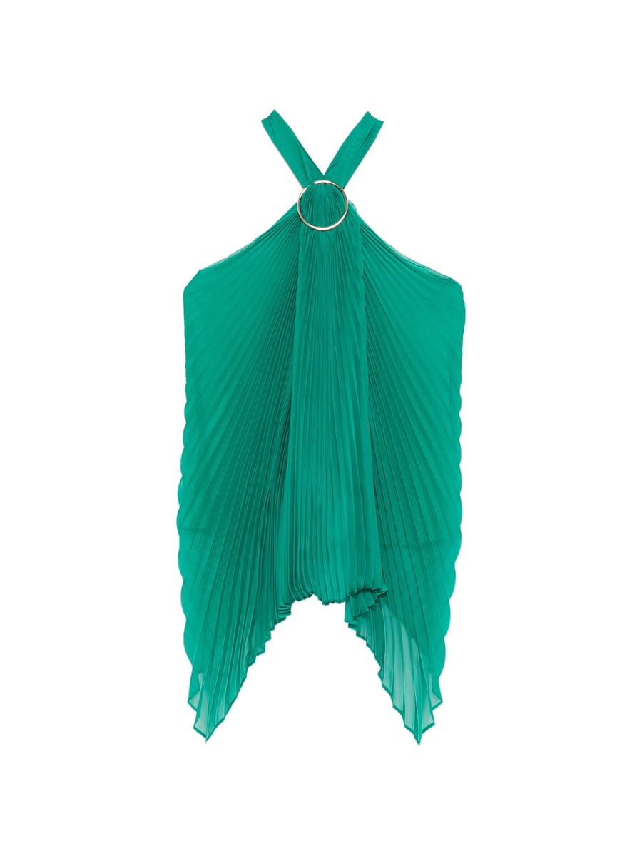 Max Mara Pianoforte Max Mara Pianoforte Mxevalzer Ring Pleated Top