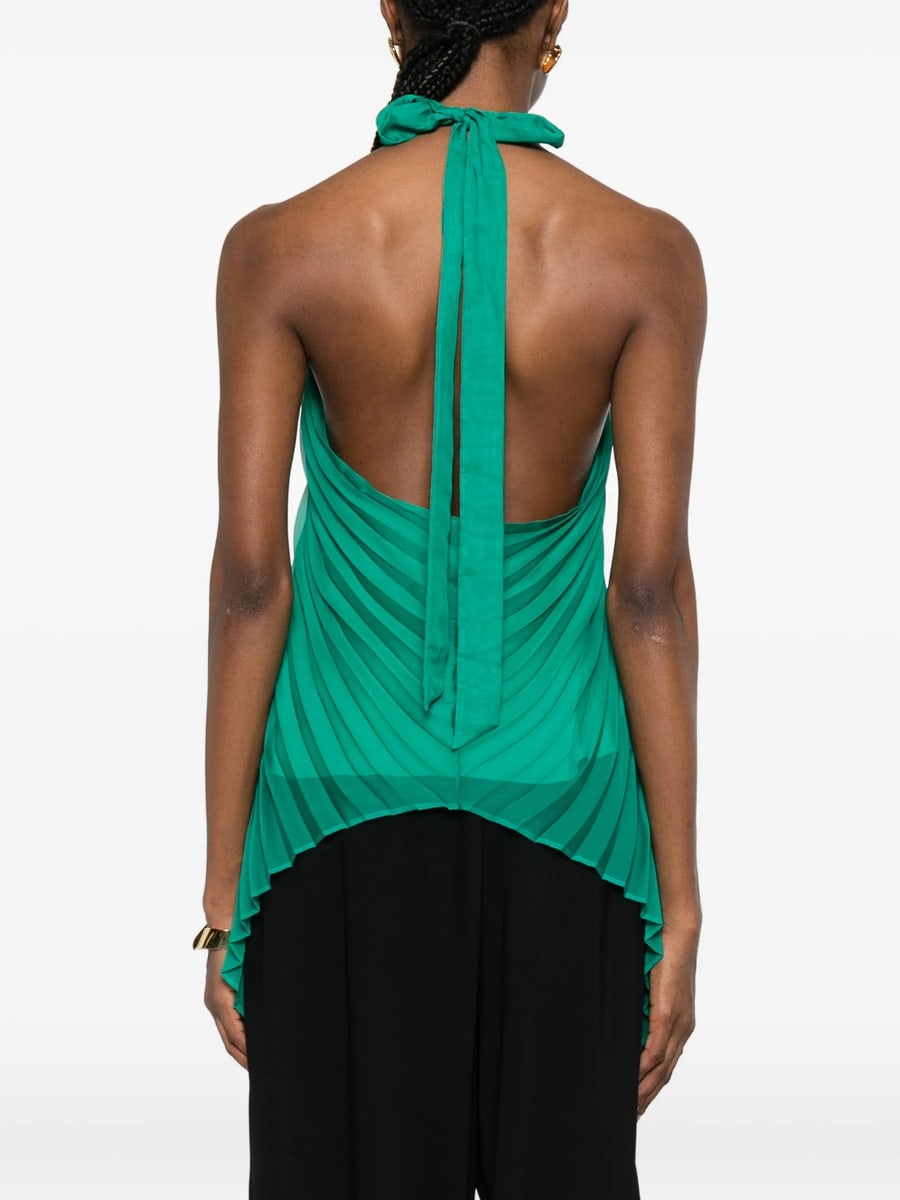 Max Mara Pianoforte Max Mara Pianoforte Mxevalzer Ring Pleated Top, view 4