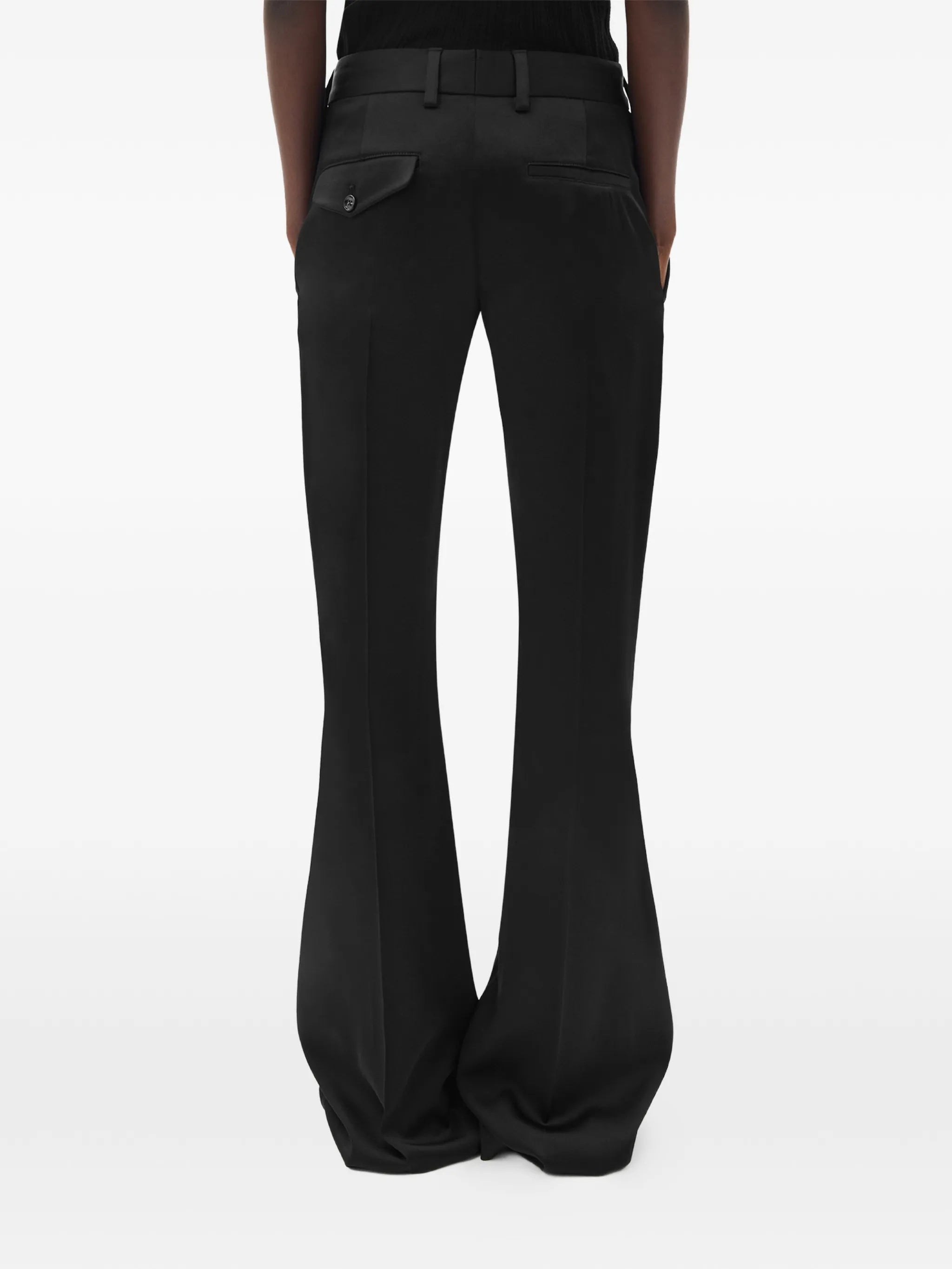 Ann Demeulemeester Ann Demeulemeester Adri Satin Flared Trousers, view 2