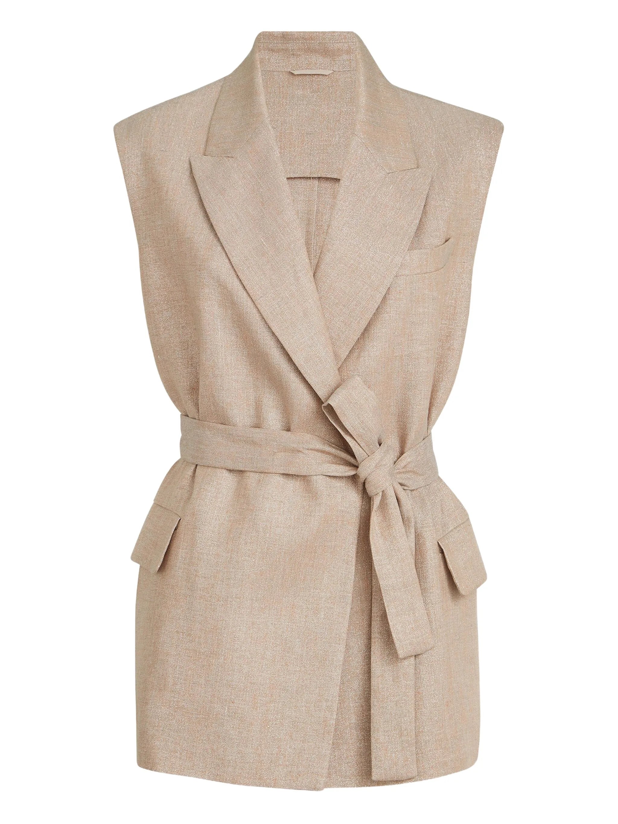 Brunello Cucinelli Brunello Cucinelli Linen Belted Vest