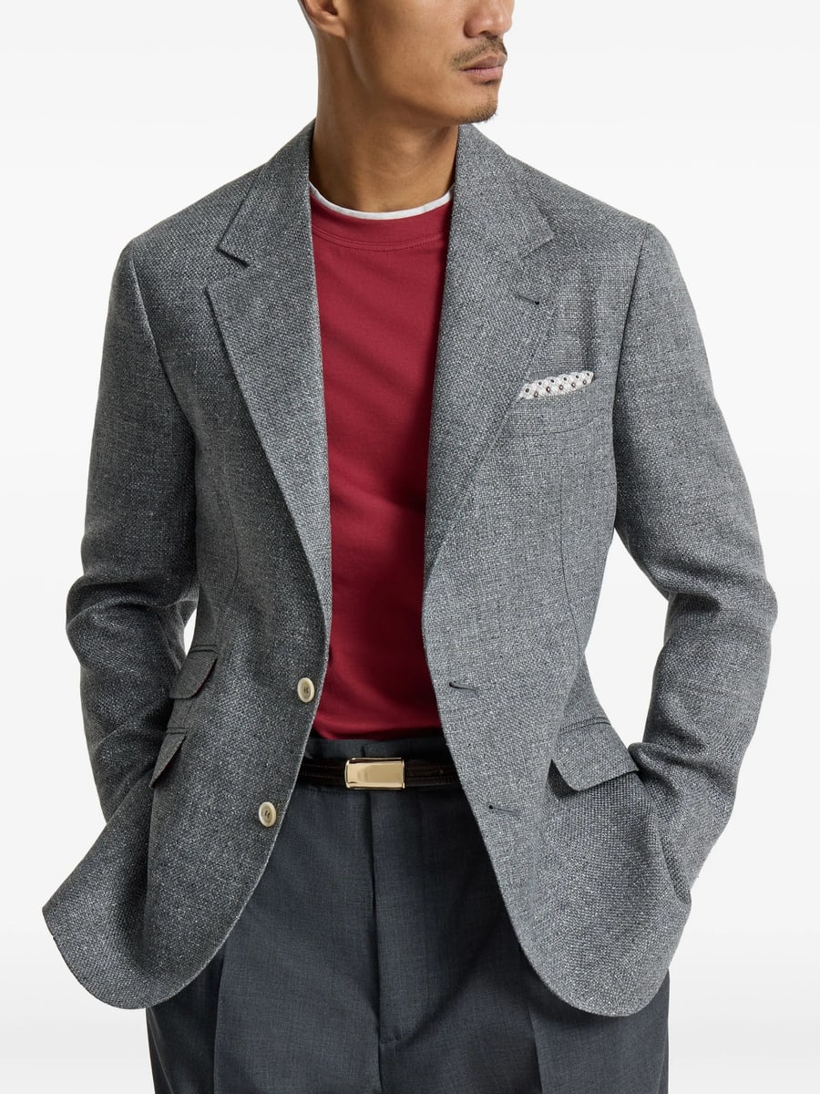 Brunello Cucinelli Brunello Cucinelli Single-breasted Blazer, view 4