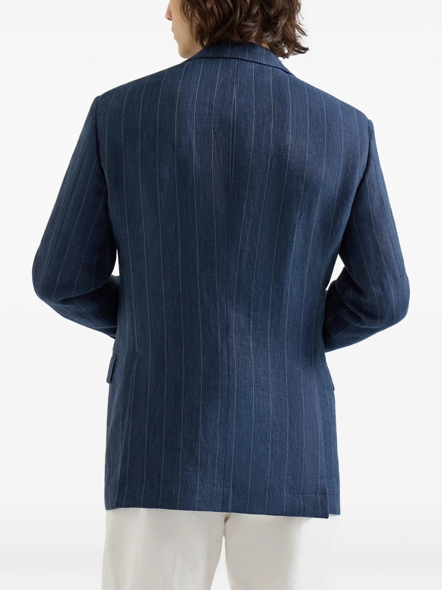 Brunello Cucinelli Brunello Cucinelli Pinstriped  Blazer, view 5