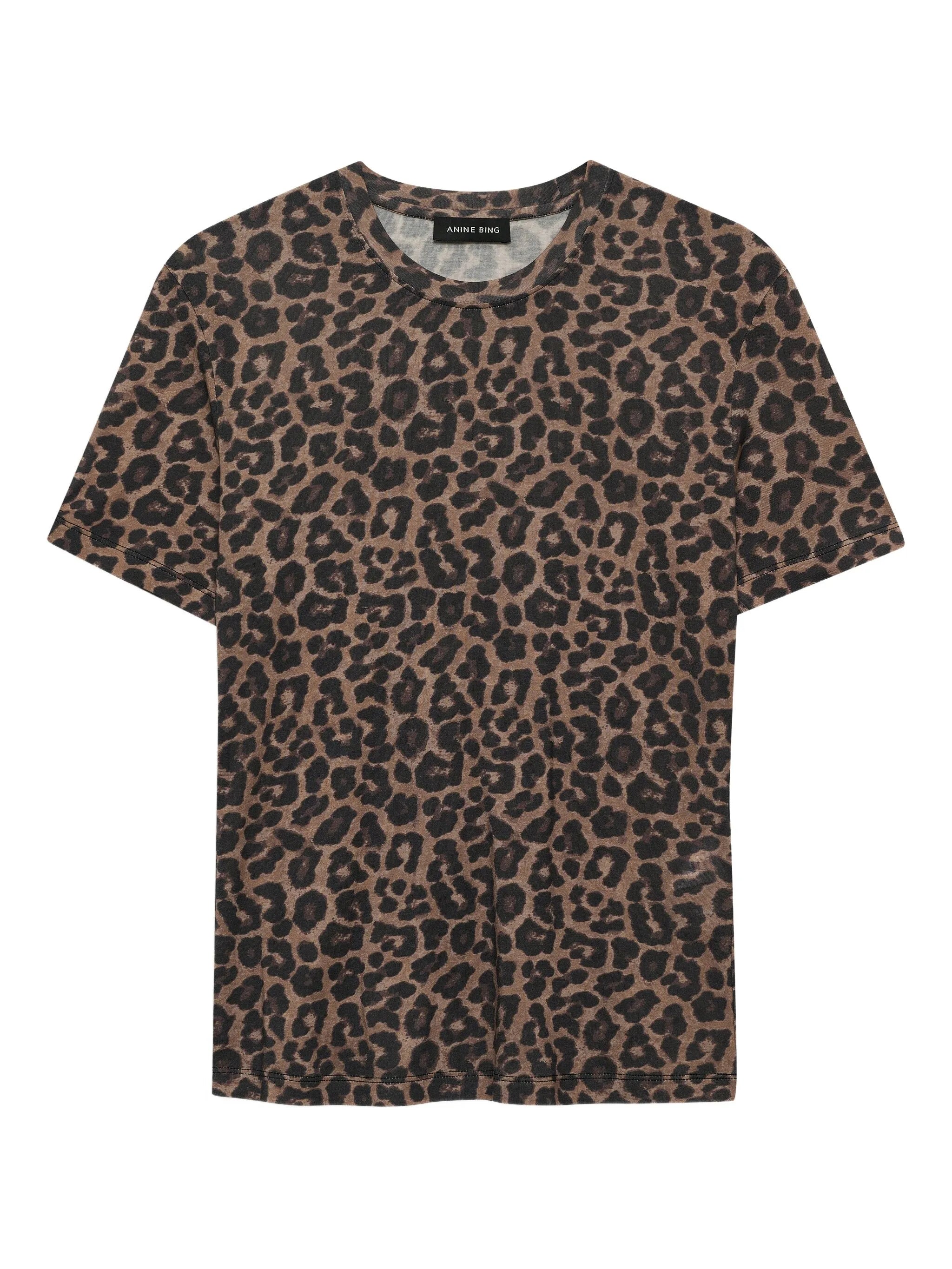 Anine Bing Anine Bing Sylvie Leopard-print T-shirt