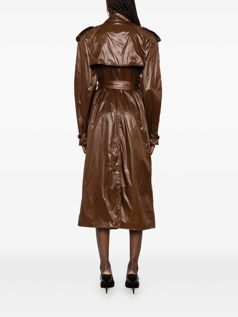 Saint Laurent Saint Laurent Belted Double-breasted Coat, view 4