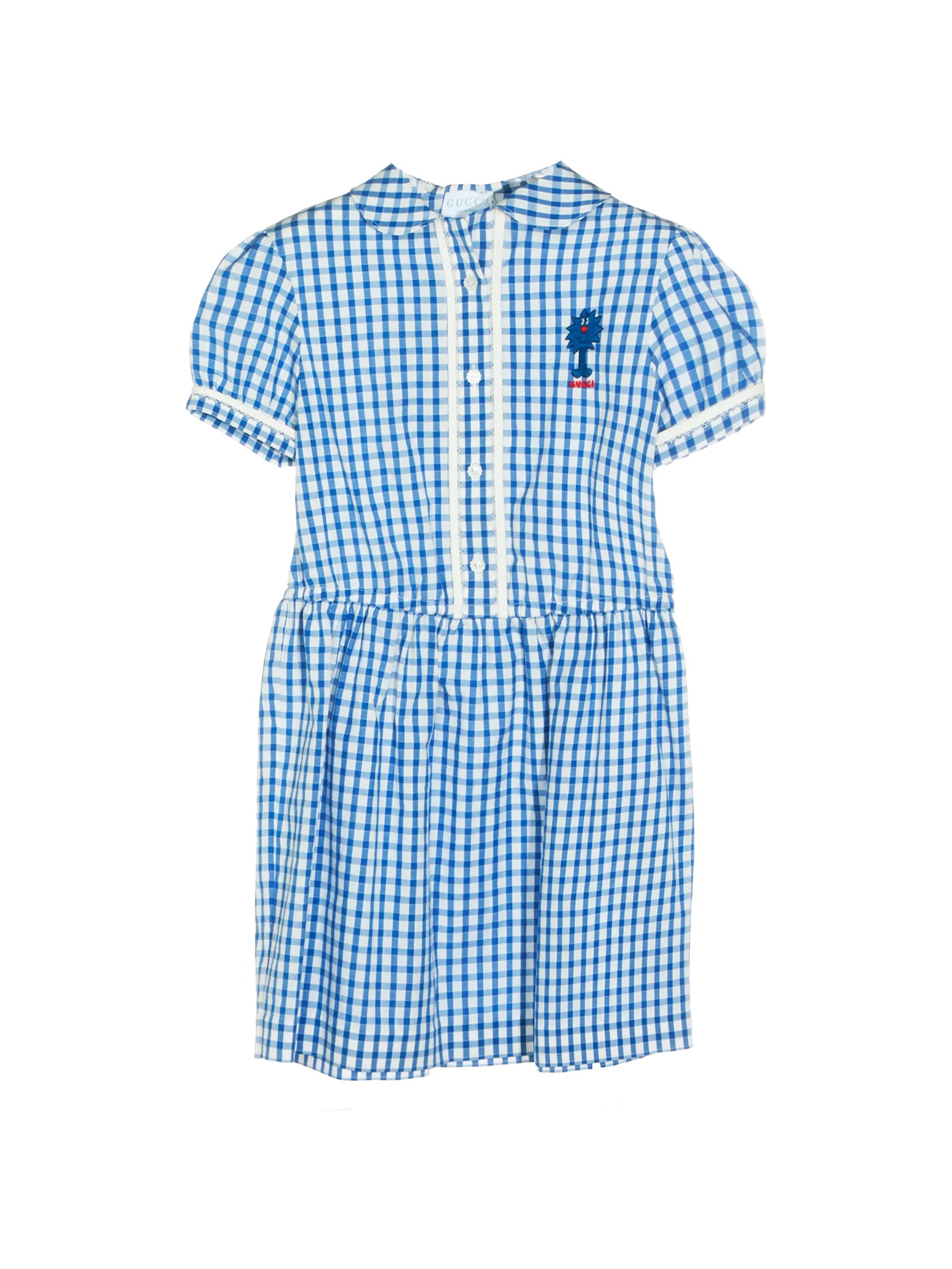Gucci Gucci Check Embroidered Dress