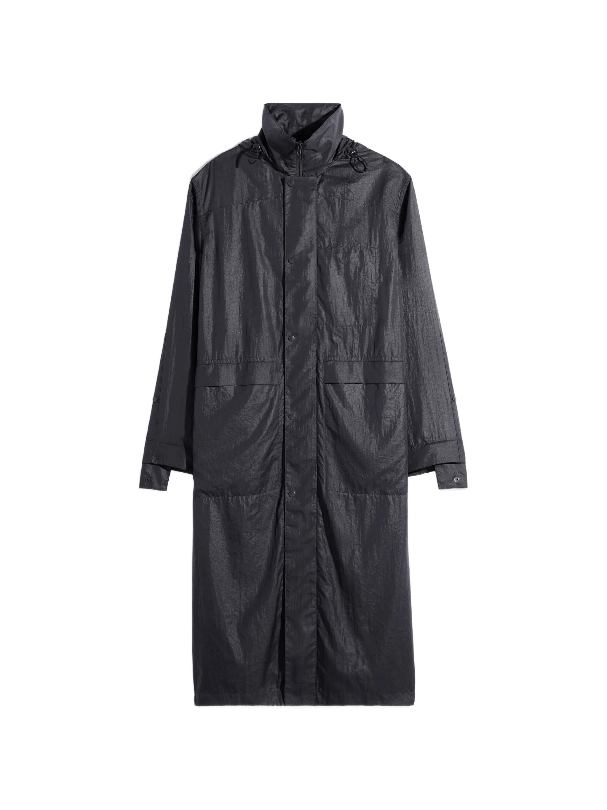 Lemaire Lemaire Hooded Raincoat In Light Nylon
