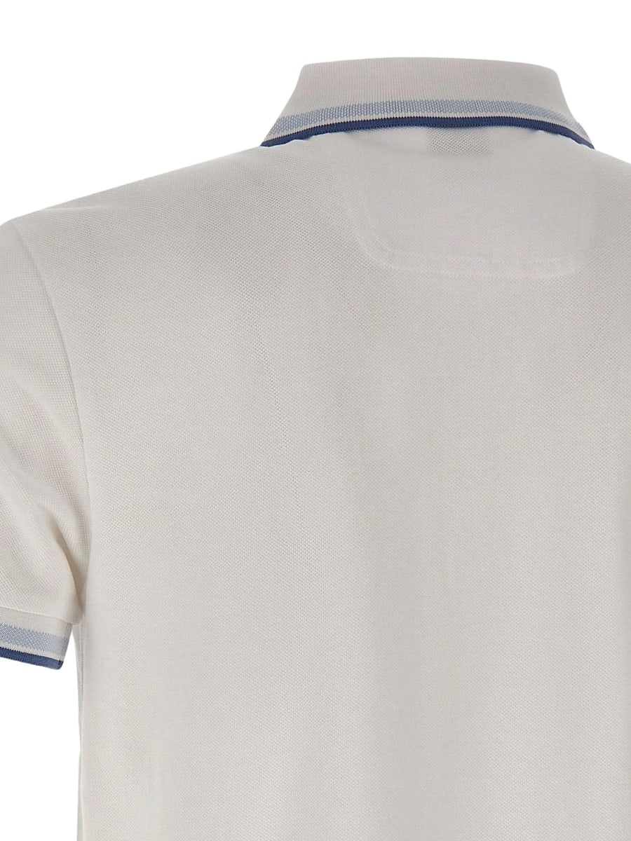 Boss Boss Striped-trim Pique Polo Shirt, view 4