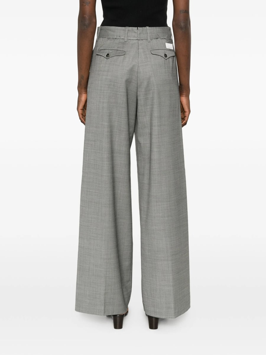Nine In The Morning Nine In The Morning Karen Frayed-detail Trousers, view 4