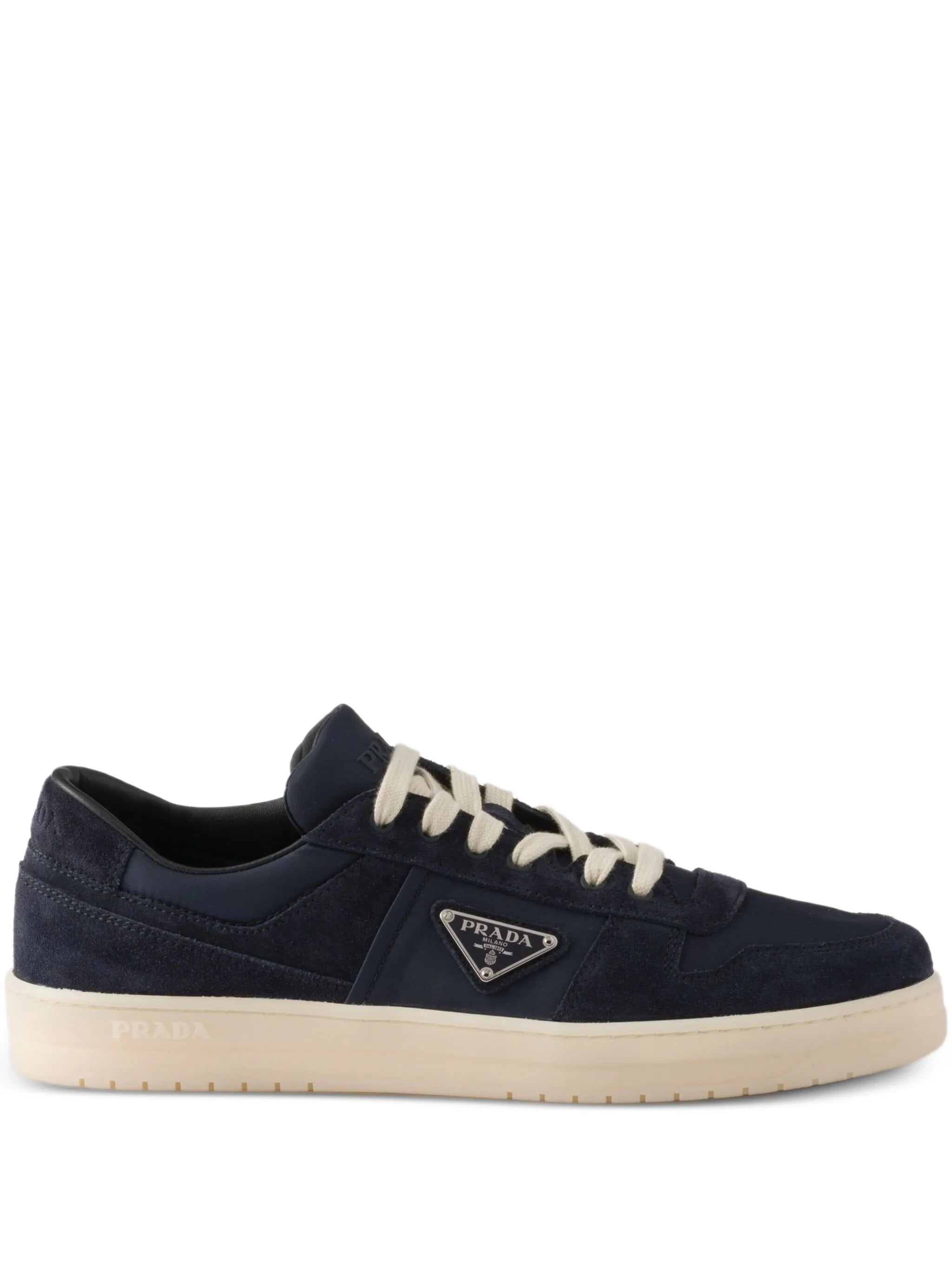 Prada Prada Downtown Re-nylon And Suede Sneakers