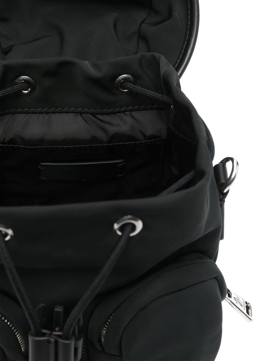 Moncler Moncler Logo-embossed Foldover Backpack, view 4