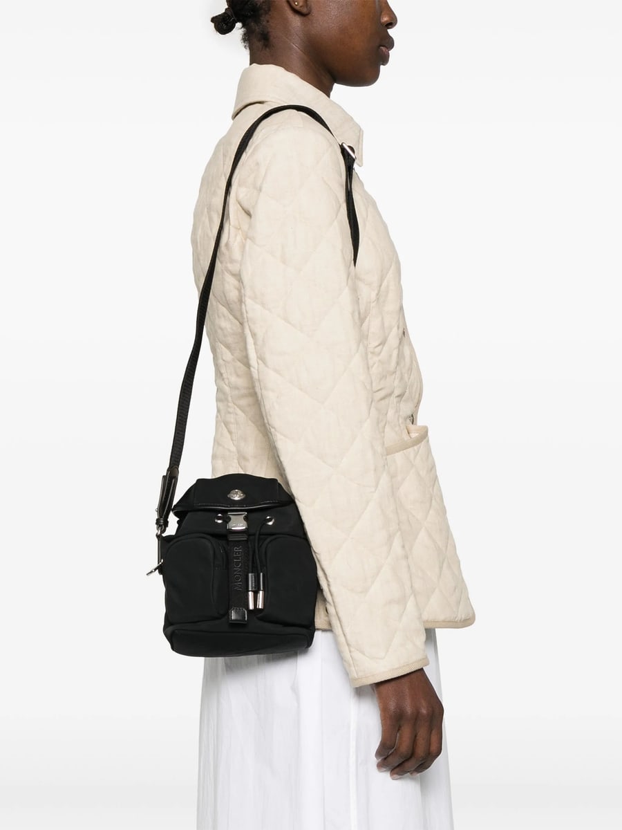 Moncler Moncler Logo-embossed Foldover Backpack, view 5