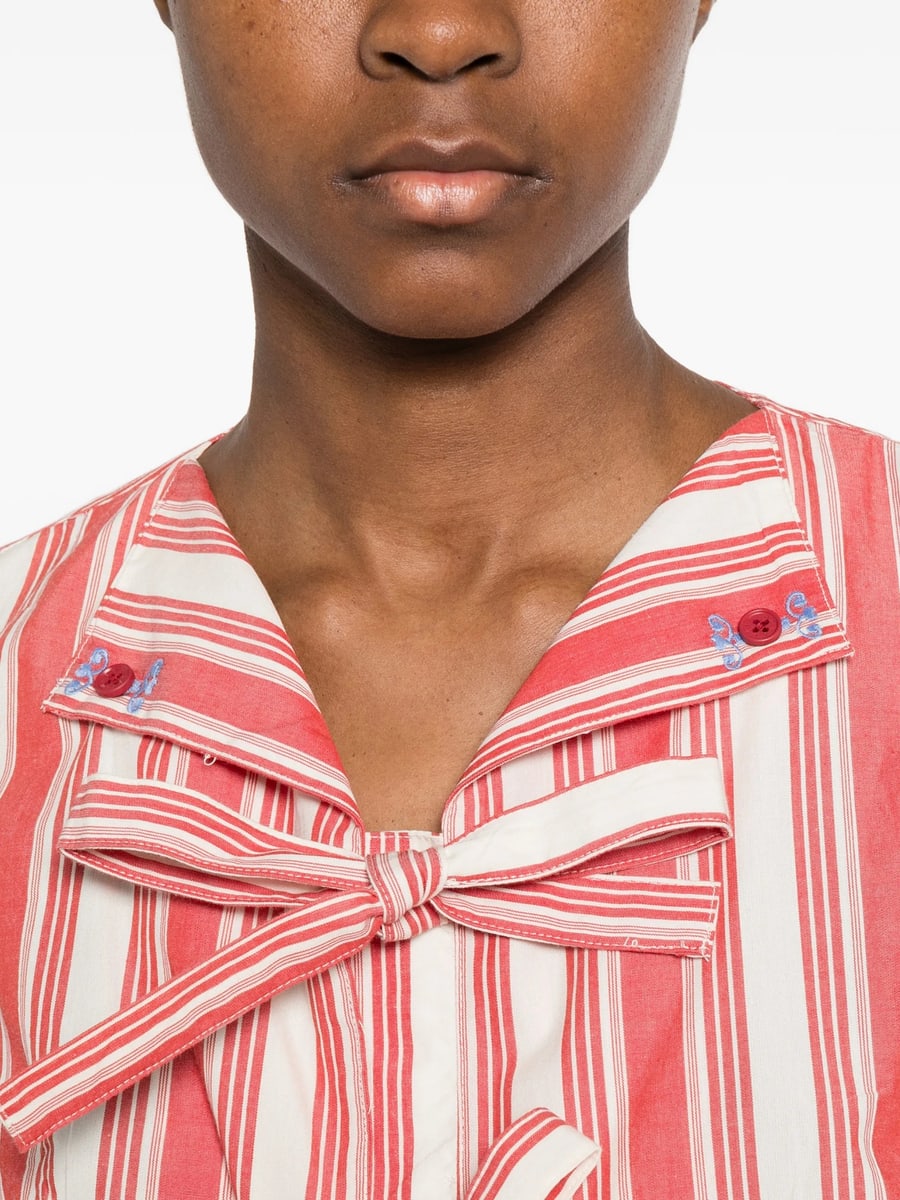 Stine Goya Stine Goya Striped Tie-front Top, view 3