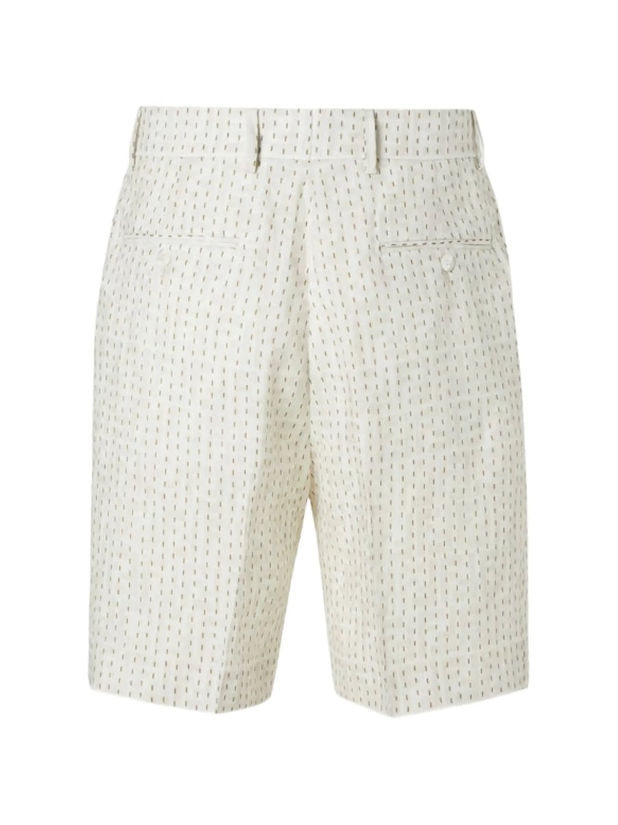 Fendi Fendi Stitching Linen Trousers, view 2