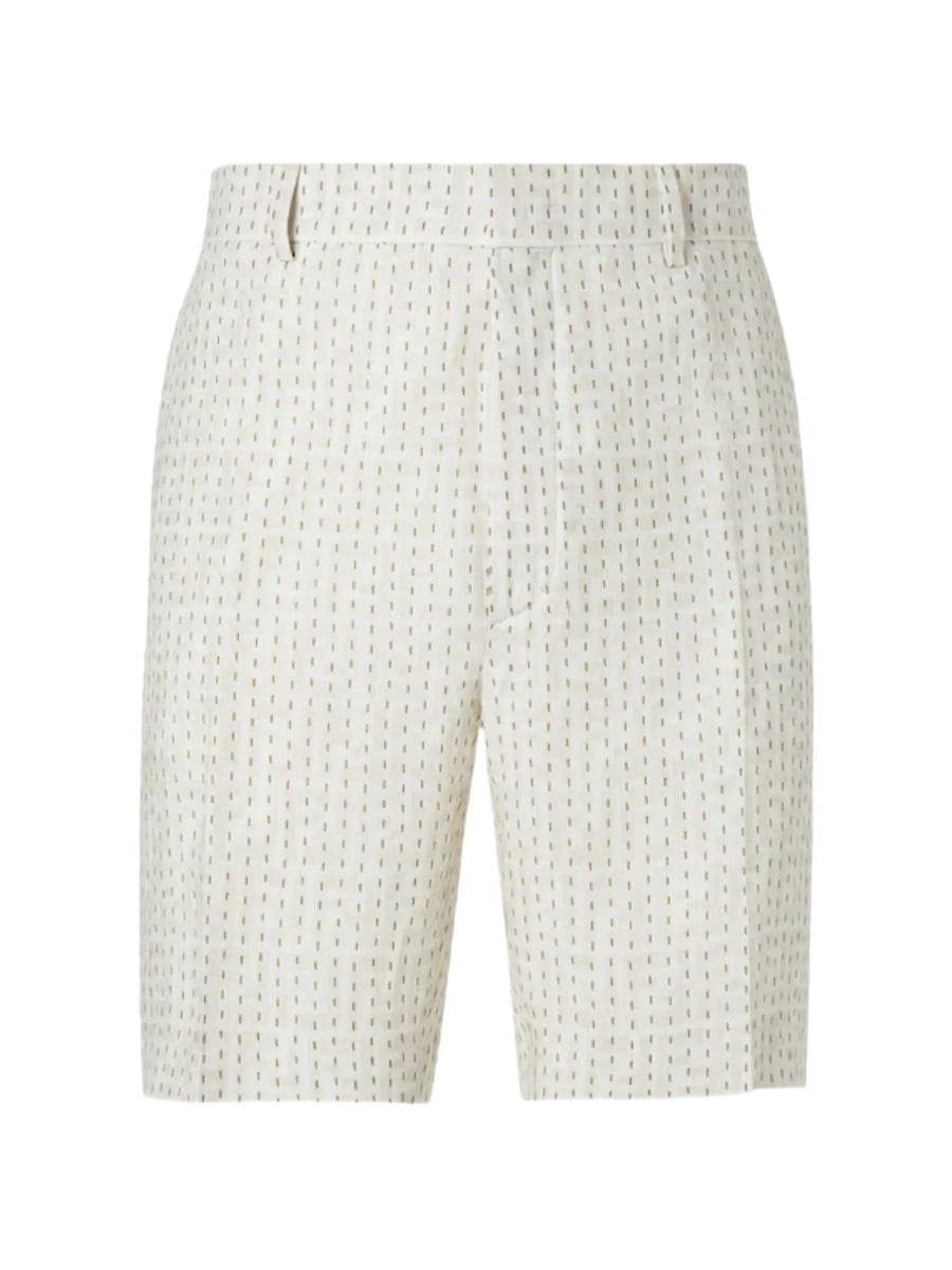 Fendi Fendi Stitching Linen Trousers, view 3