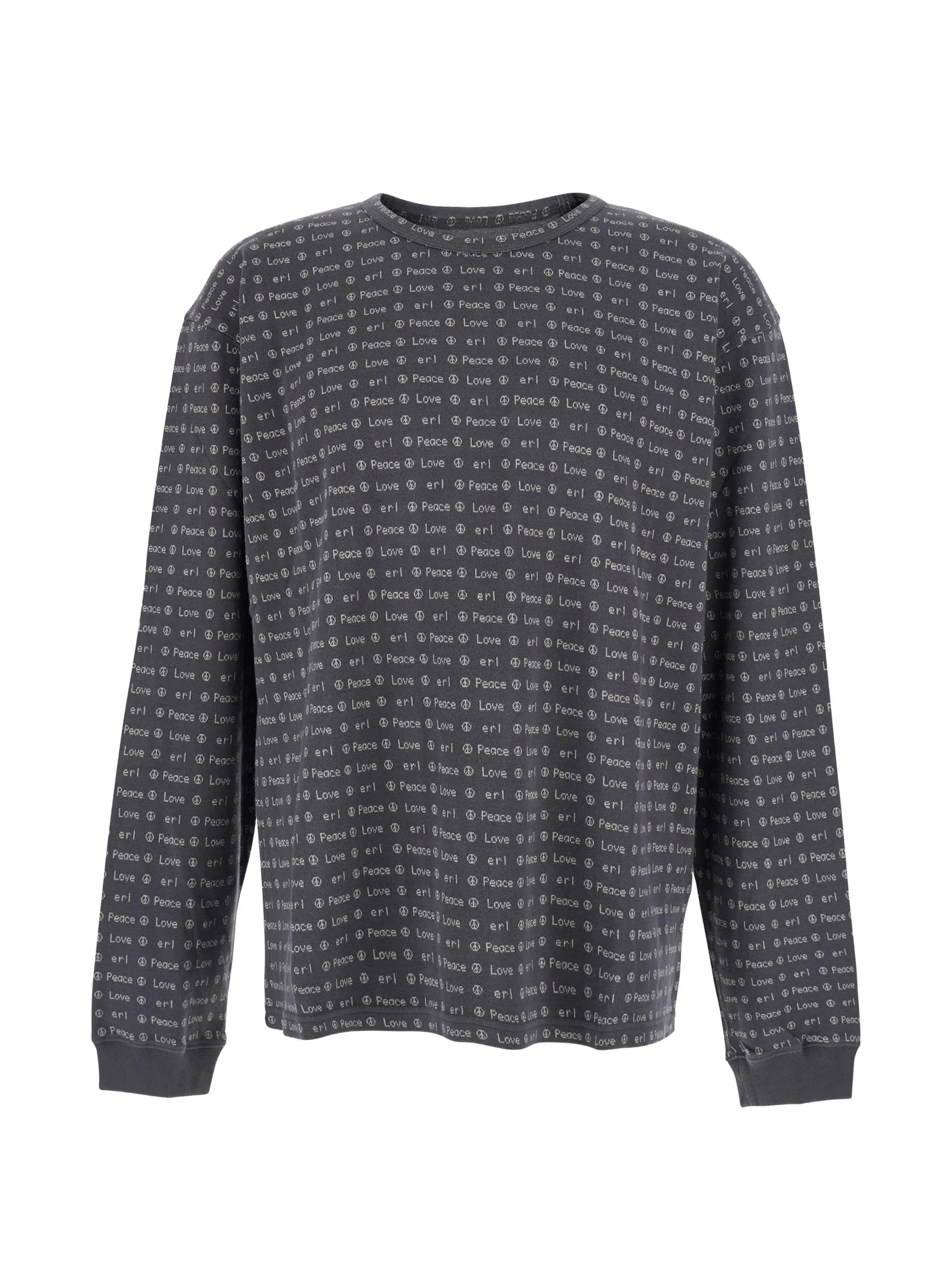 Erl Erl Jacquard-knit Long-sleeved T-shirt