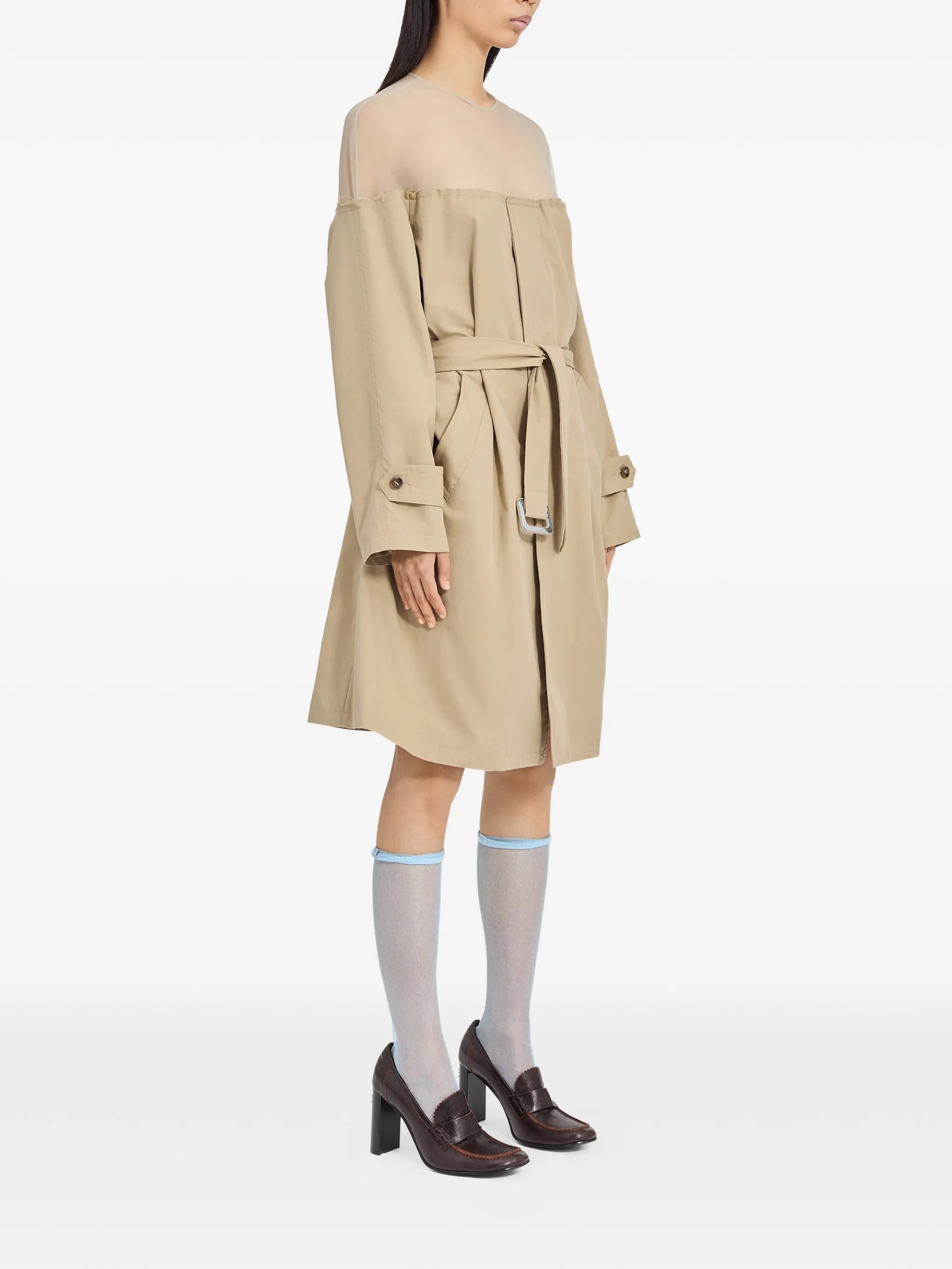 MM6 Maison Margiela Mm6 Maison Margiela Long-sleeves Midi Dress, view 2