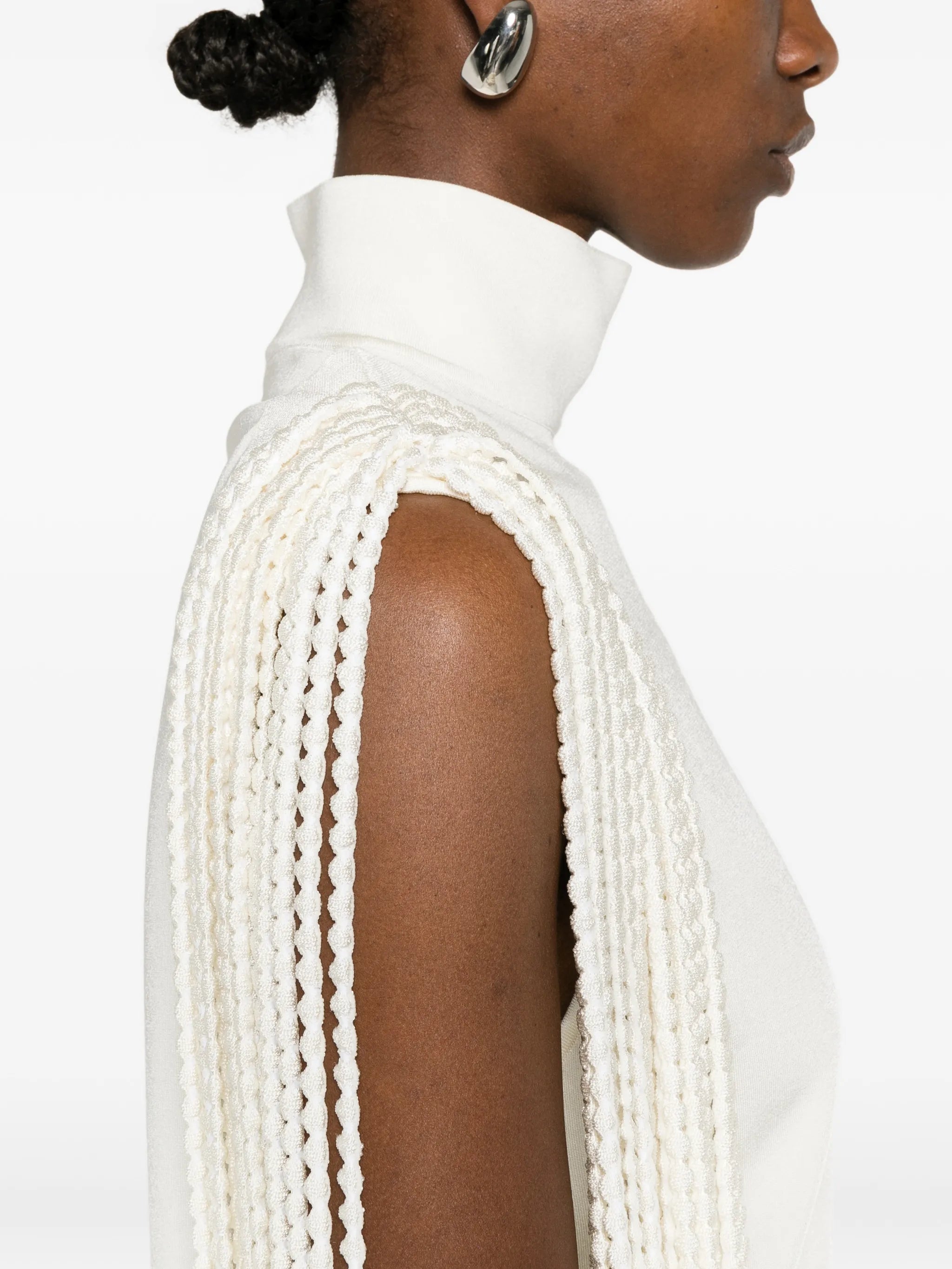 Alaïa Alaïa Fringed Mini Dress, view 2
