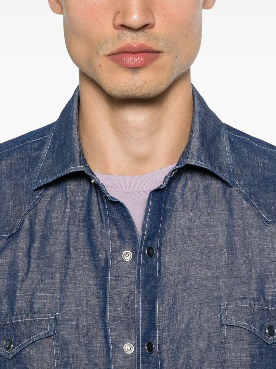 Barba Barba Flap-pocket Shirt, view 3