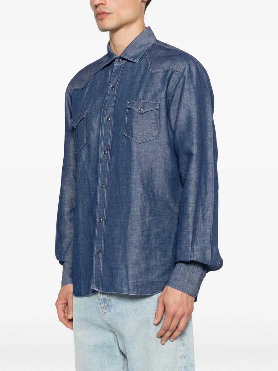 Barba Barba Flap-pocket Shirt, view 4