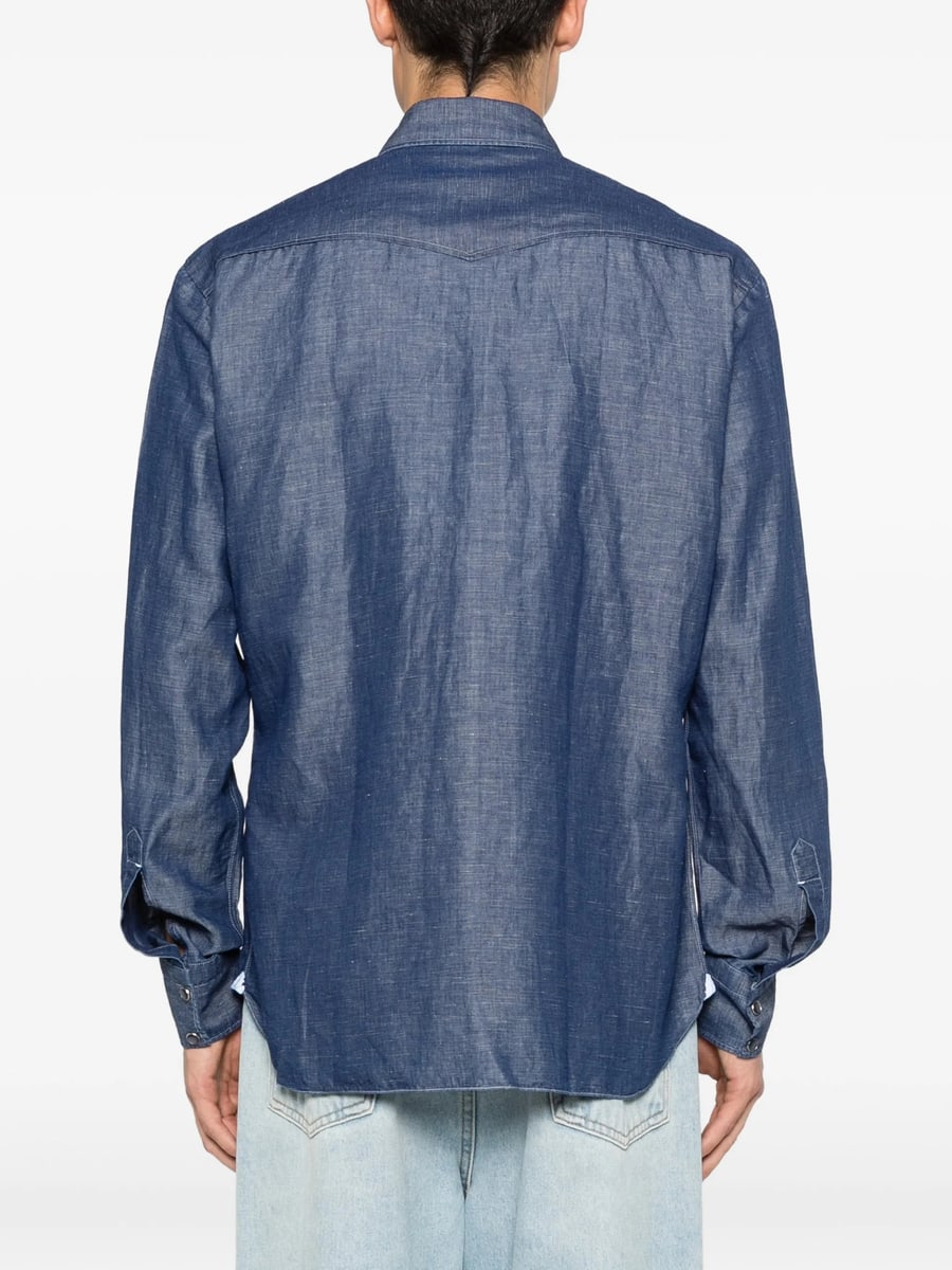 Barba Barba Flap-pocket Shirt, view 5