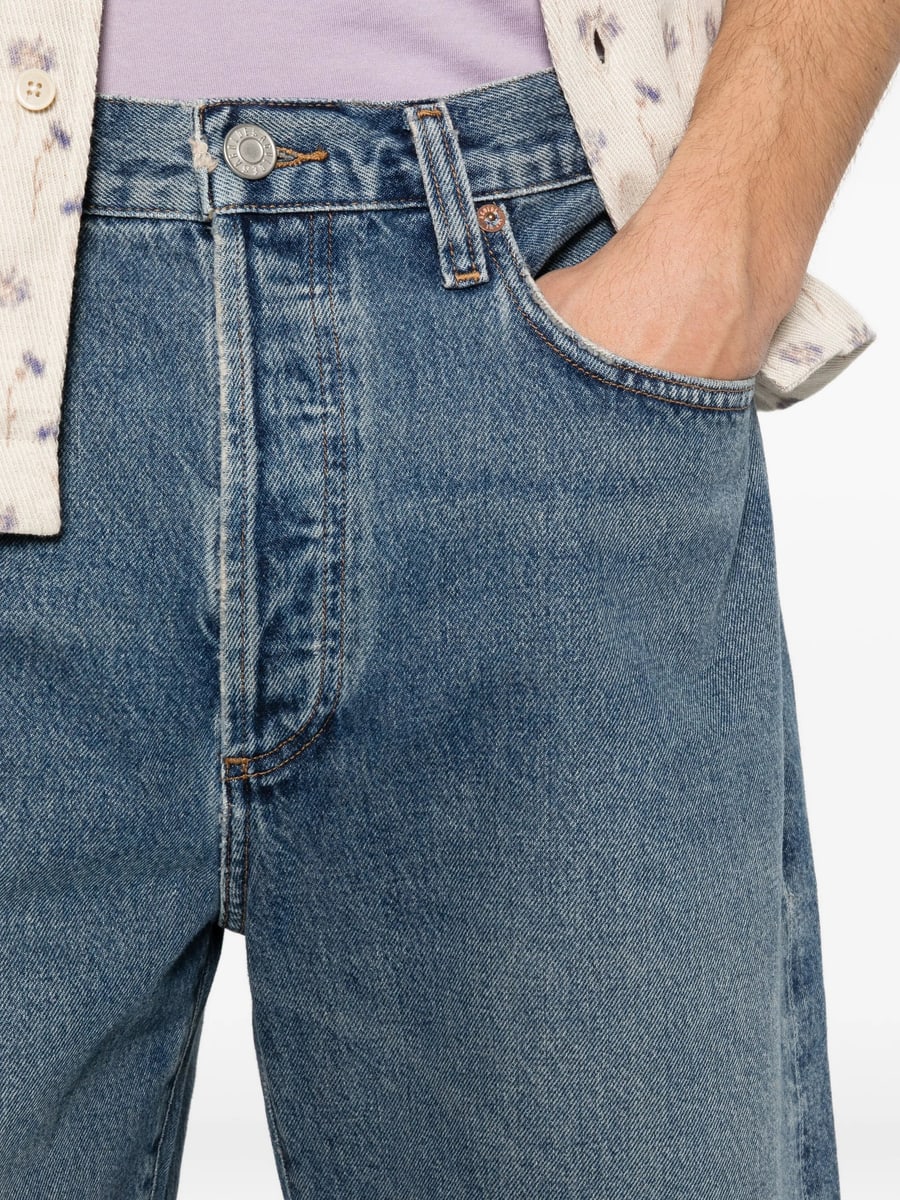 Agolde Agolde Anson Frayed Shorts, view 2