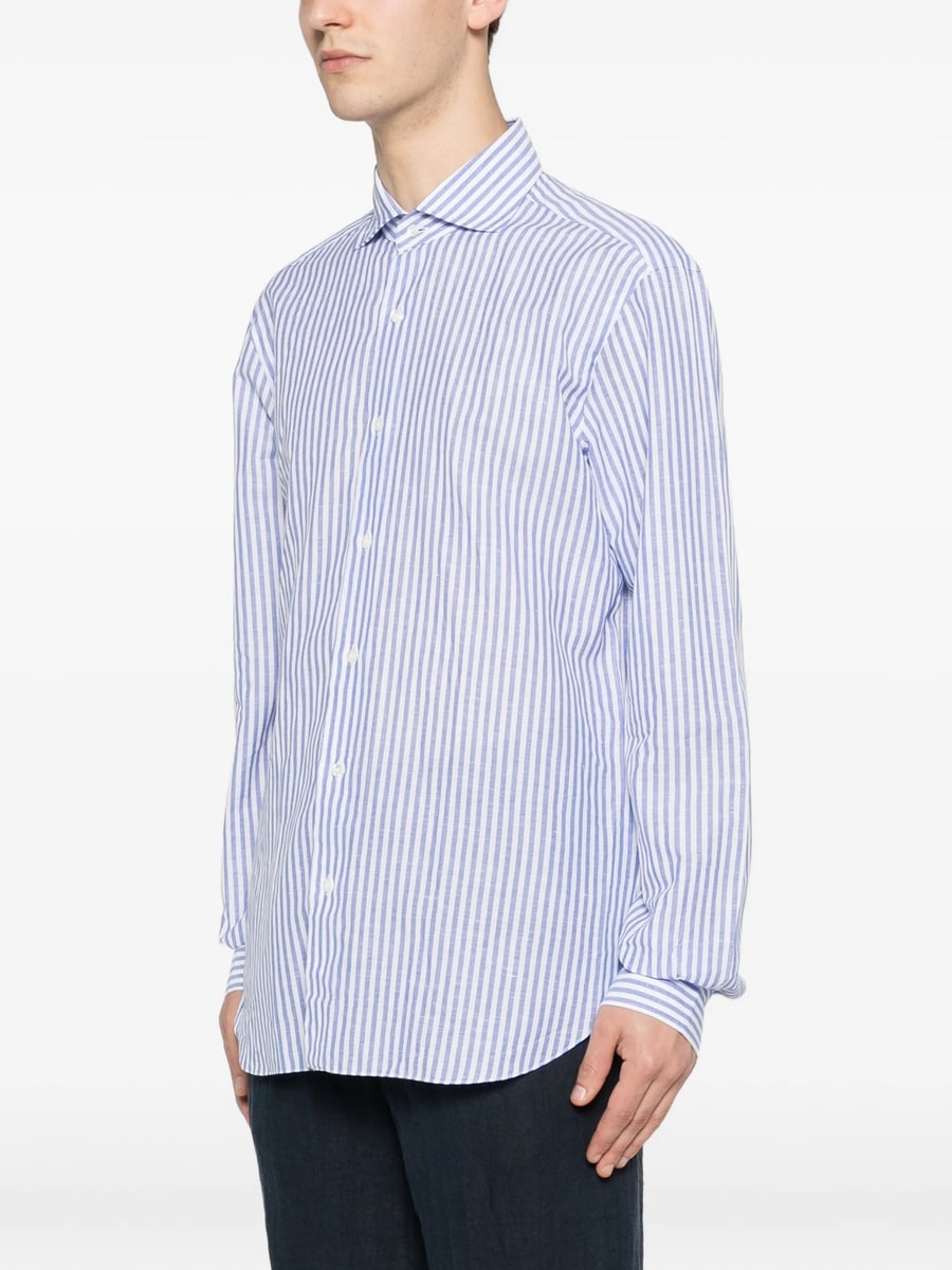 Barba Barba Striped Shirt, view 3