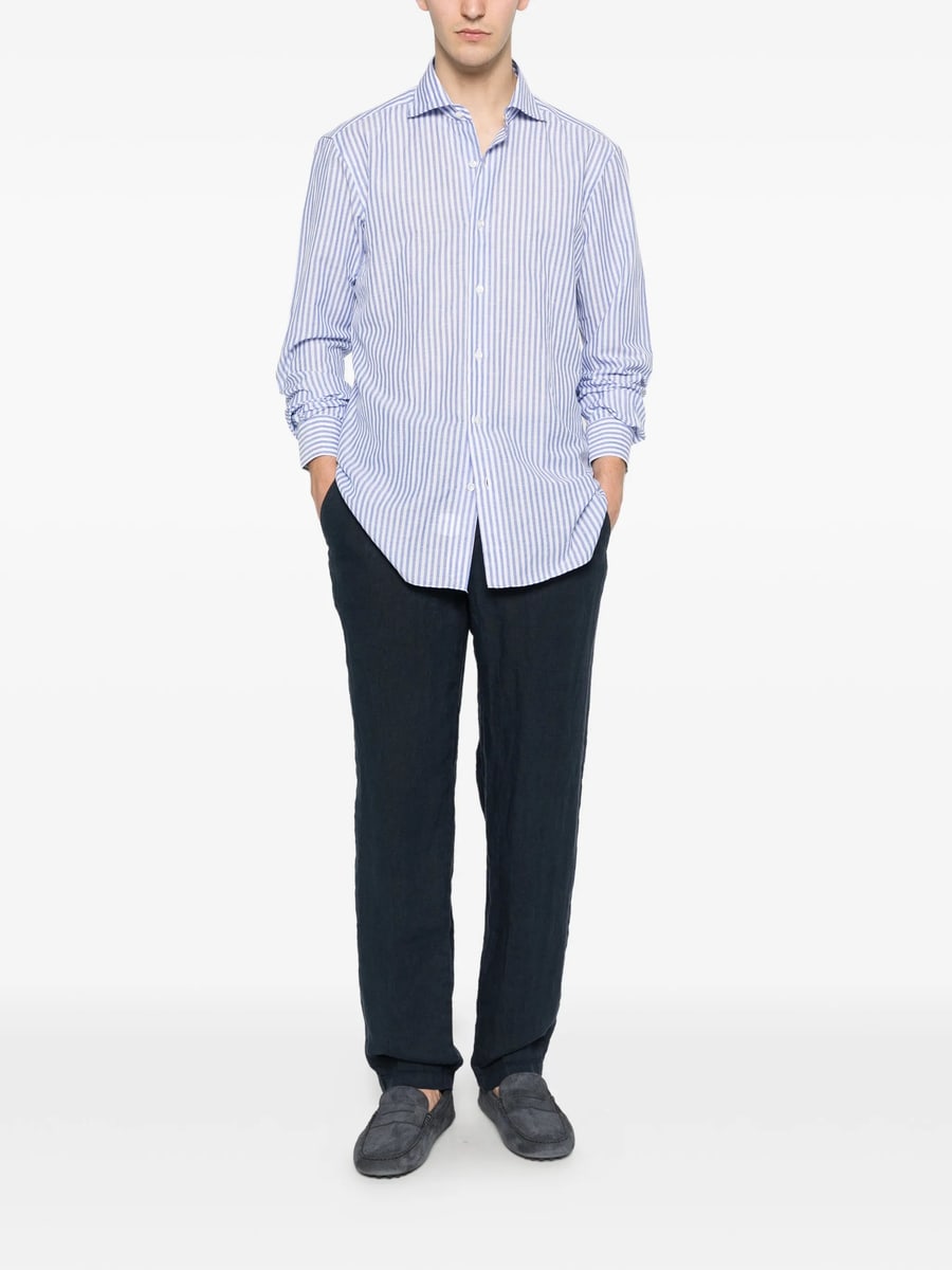 Barba Barba Striped Shirt, view 4